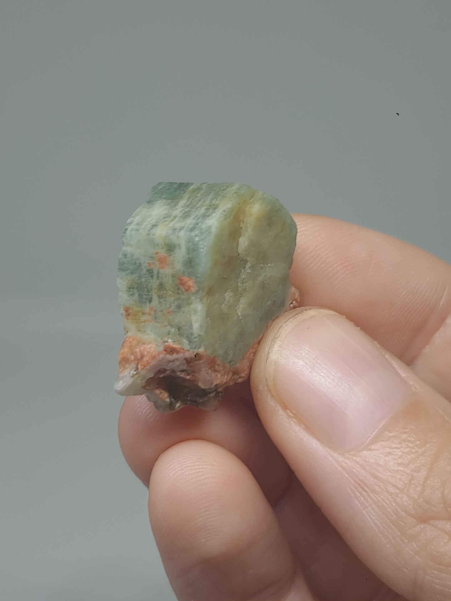 Aquamarine on Matrix (Karur) Rough Natural Crystal | Mineral Specimen #AQM49
