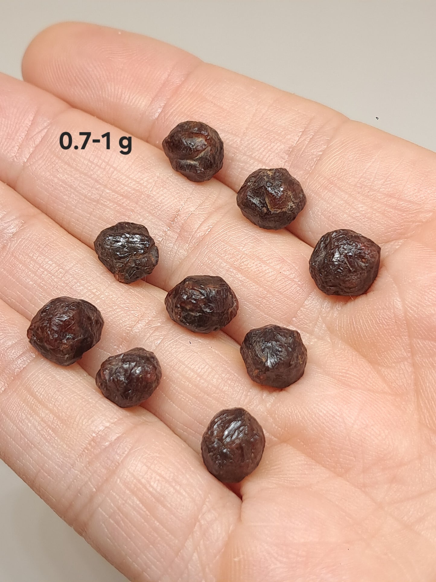 Red Garnet (Karur) Raw Crystal | Naturally Round Shaped | Rough Stone #RG11