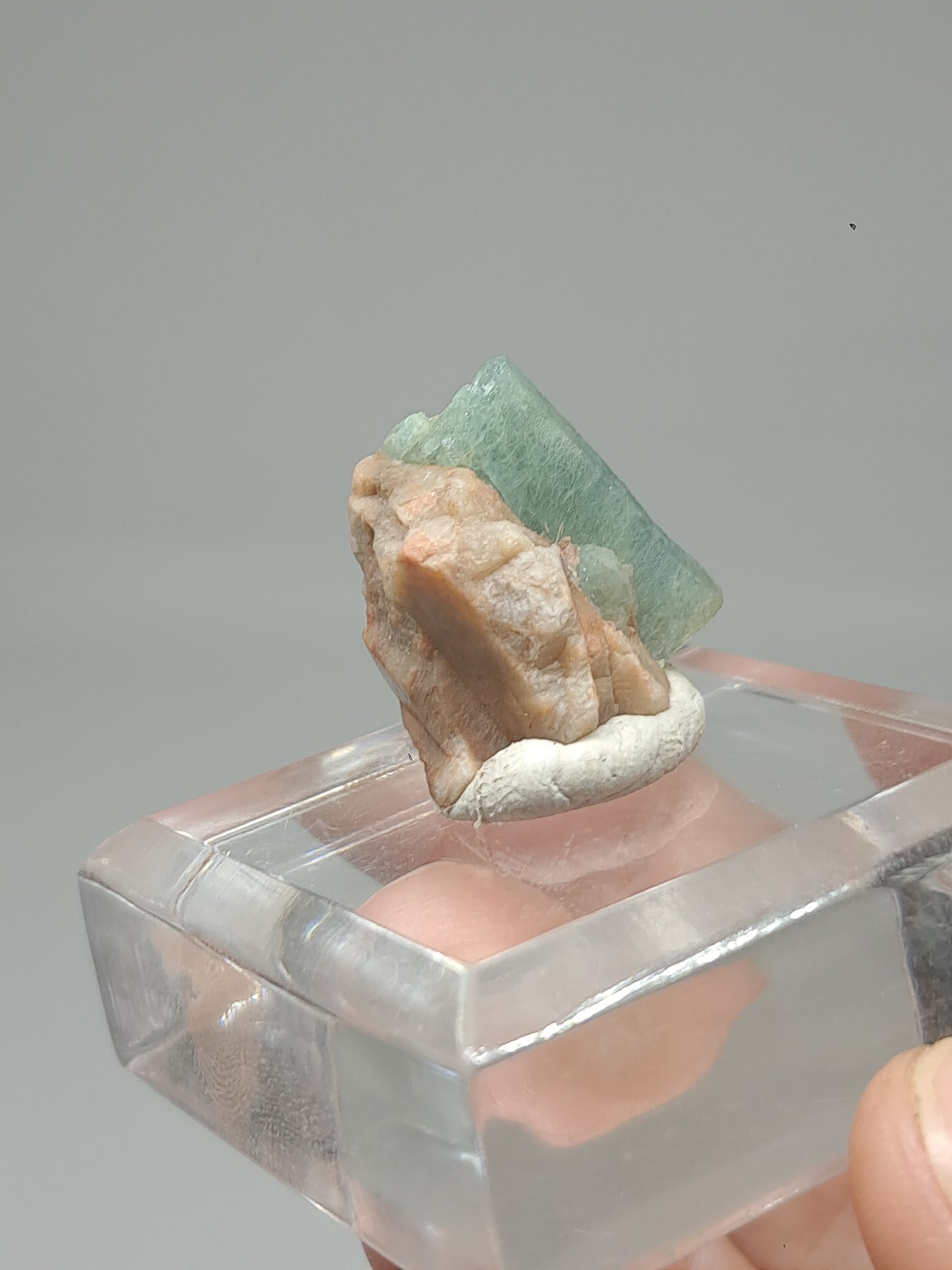 Aquamarine on Matrix (Karur) Rough Natural Crystal | Mineral Specimen #AQM42