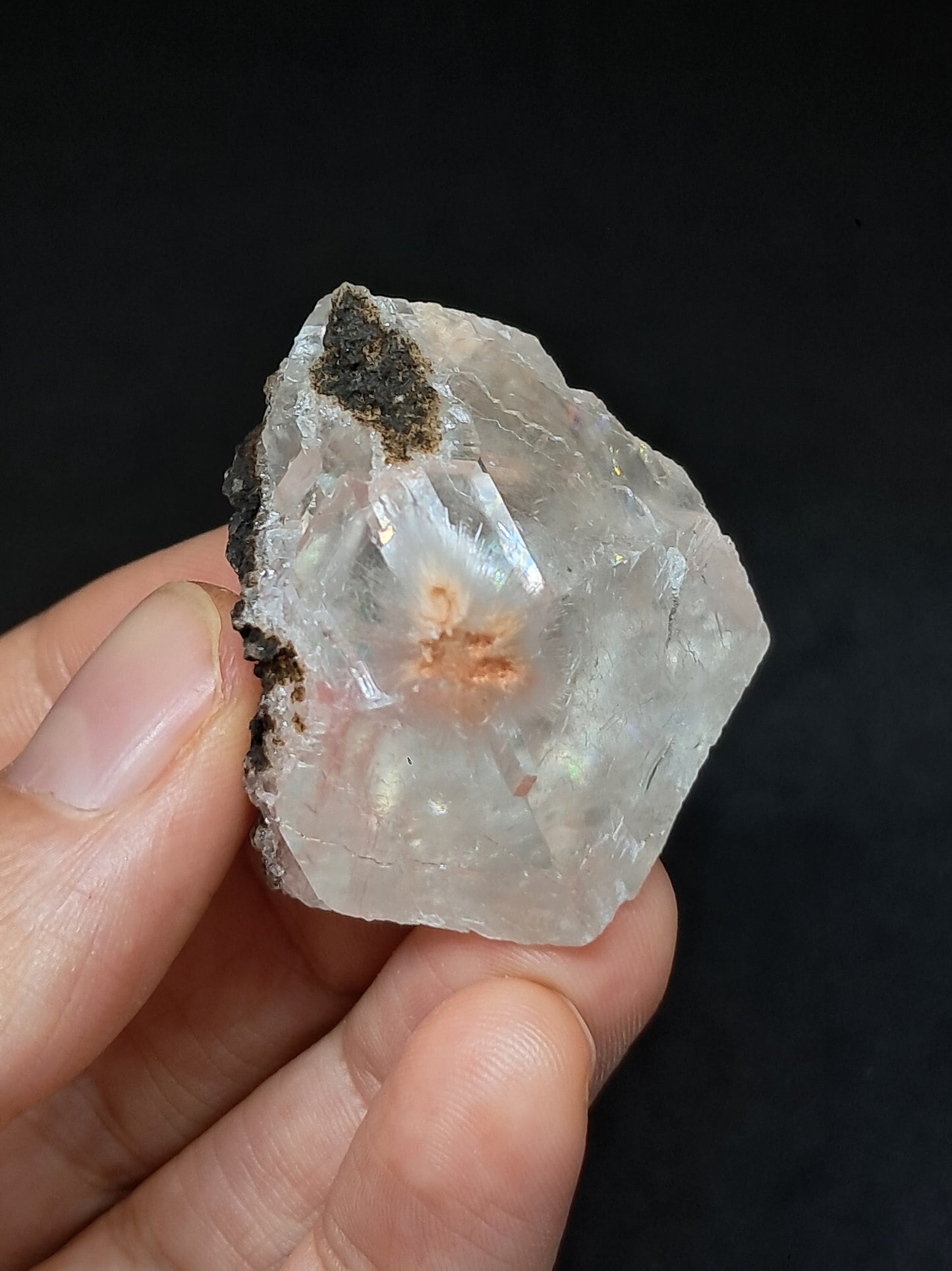 Calcita Rojiza/Rosa con Mesolita *Hallazgo Raro* (Pithampur) Cristal Natural | Piedra Bruta | Muestra Mineral #CA35