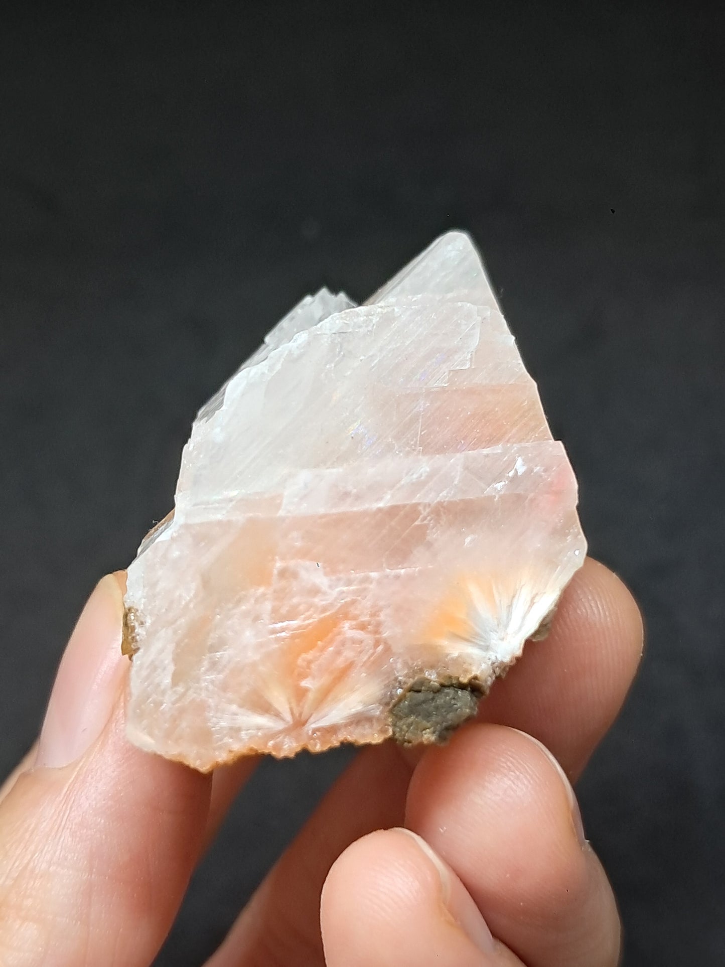 Calcita Rojiza/Rosa con Mesolita *Hallazgo Raro* (Pithampur) Cristal Natural | Piedra Bruta | Muestra Mineral #CA38