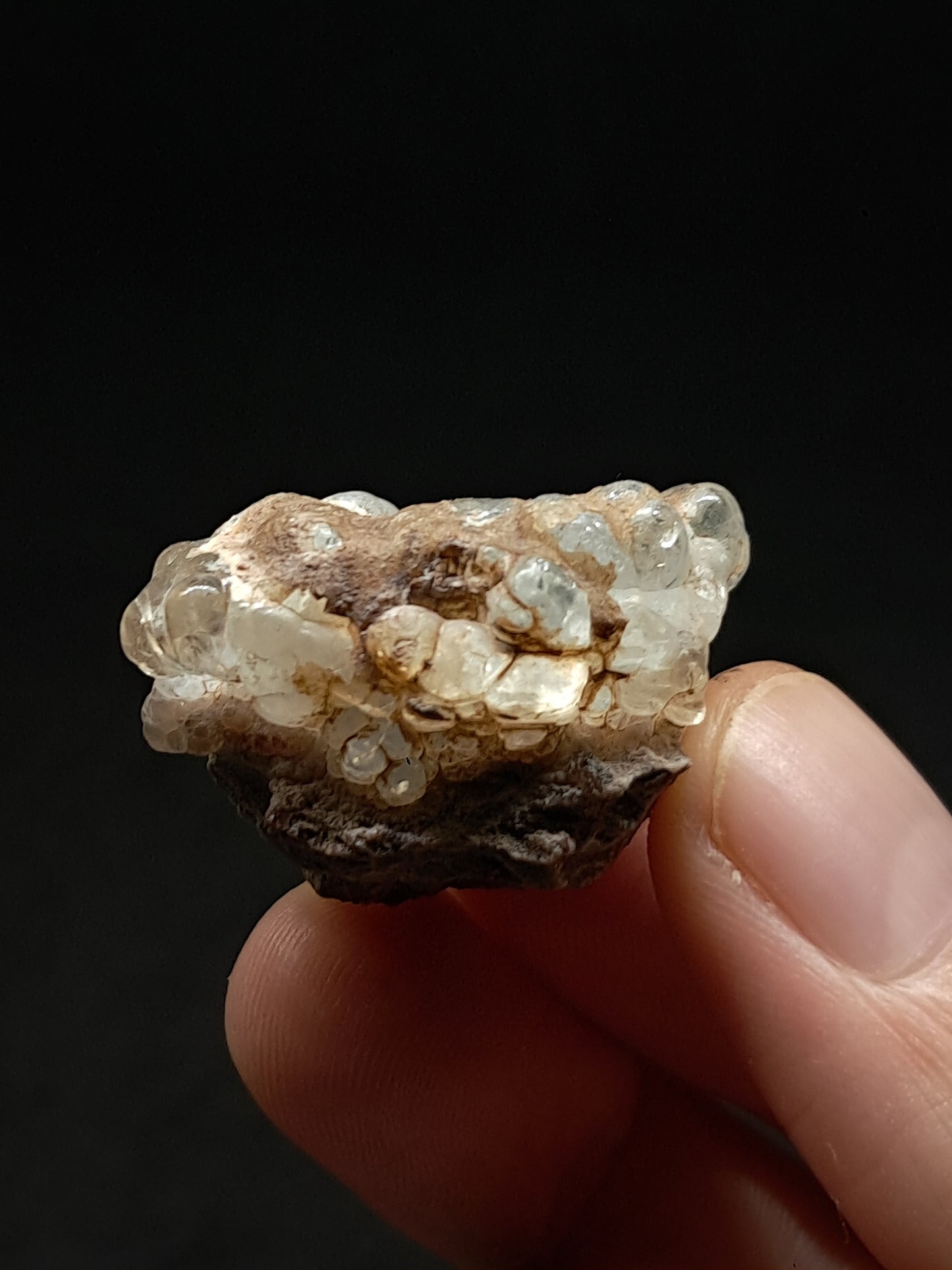 Hyalite Opal on Matrix (Mexico) Rough Crystal Stone | UV-Reactive Mineral Specimen #OH18
