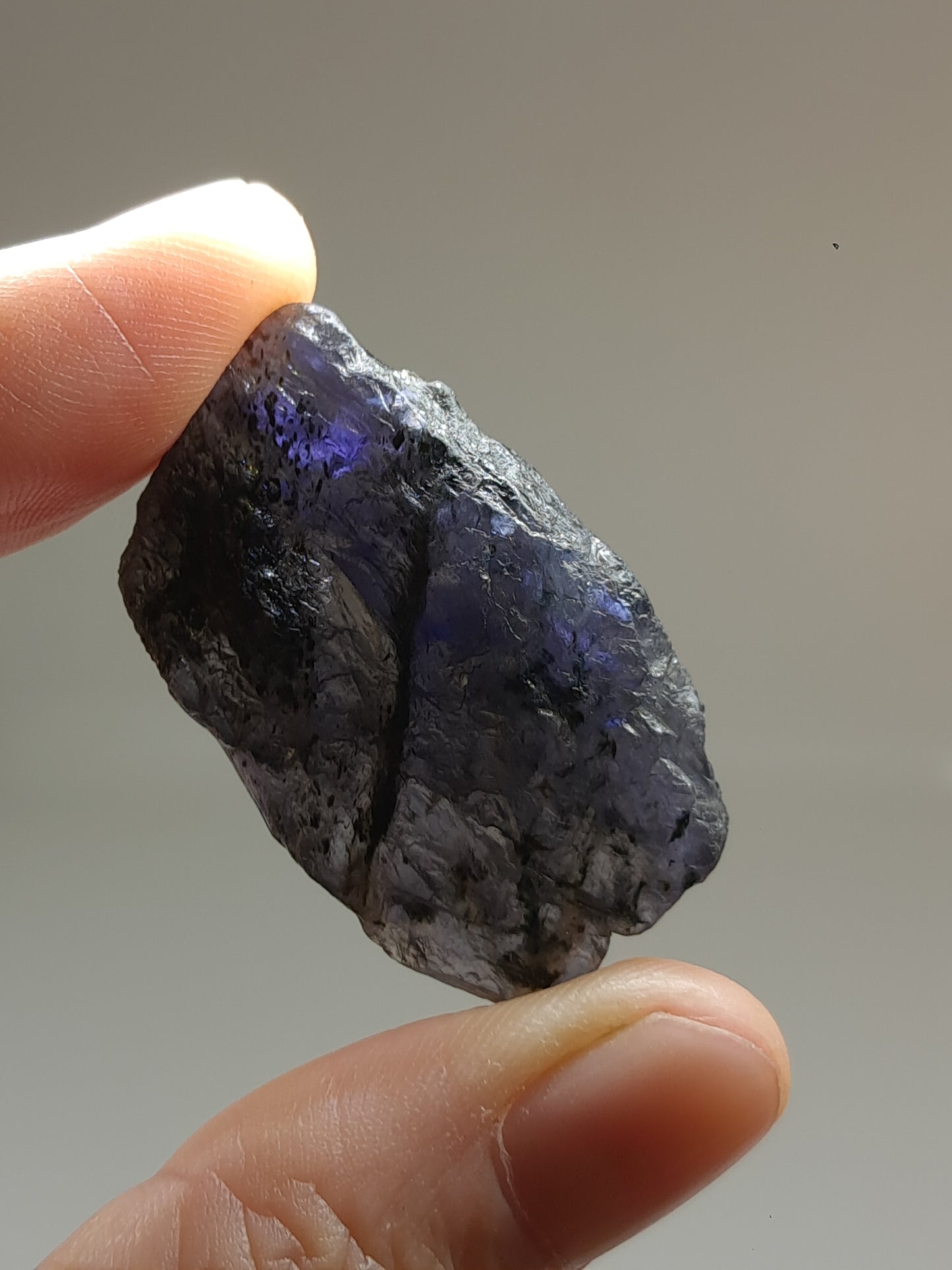Rough Iolite Stone (Karur) *Gem Quality* Cordierite | Excelent Pleochroism | Mineral Specimen #IO4