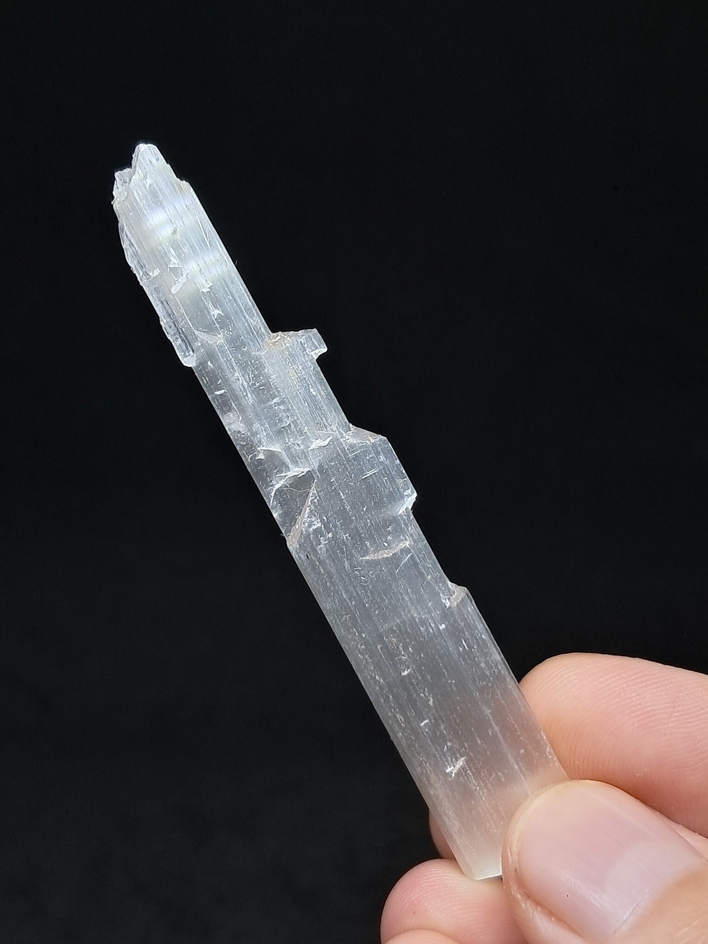 Satin Spar *Selenite* (India) Fibrous Gypsum | Mineral Specimen | Rough Crystal #SE6