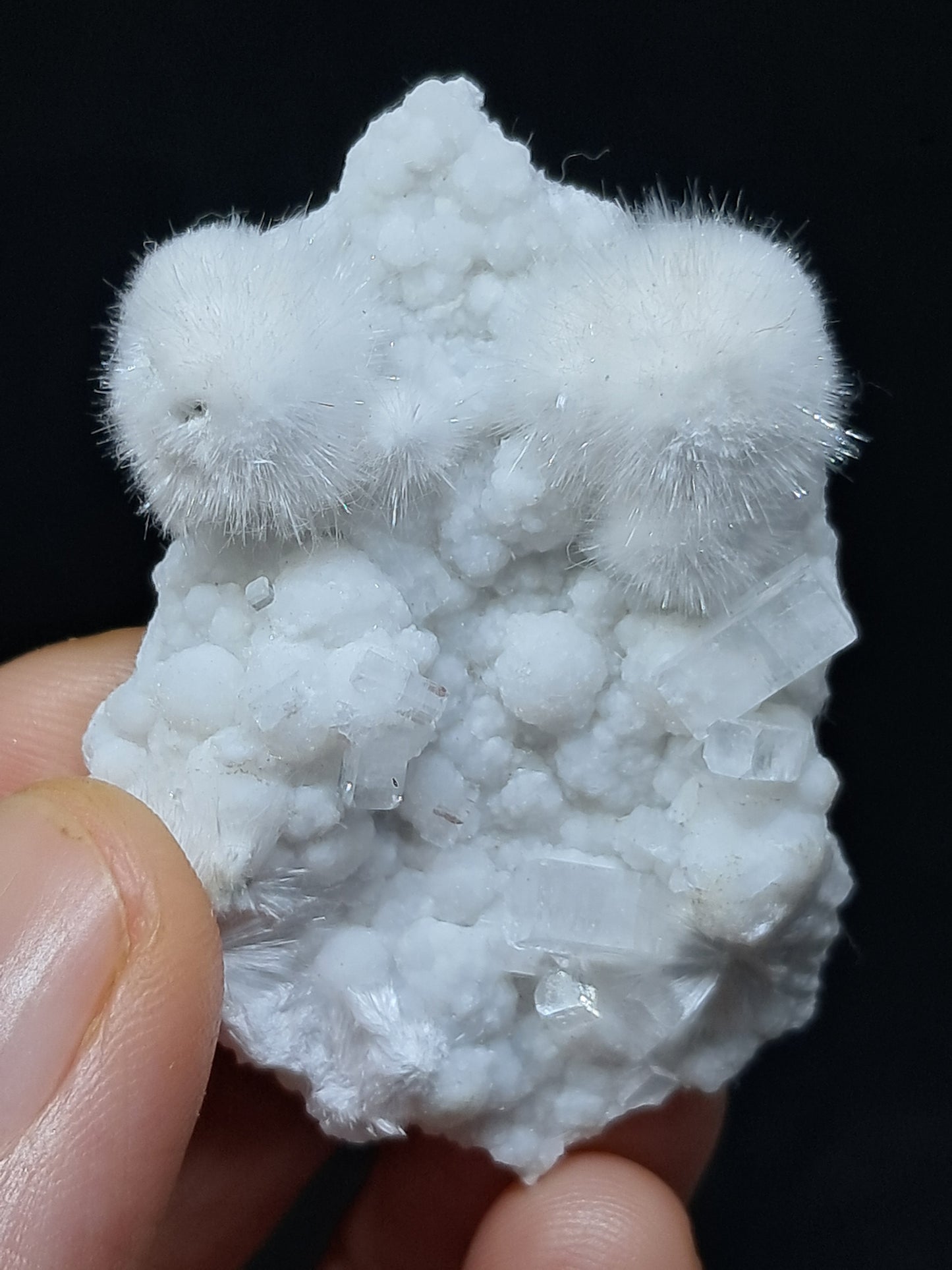 Okenite w/ Gyrolite and Apophyllite Cluster (Mumbai) Mineral Specimen | Collector Grade | Natural Crystal #OK27