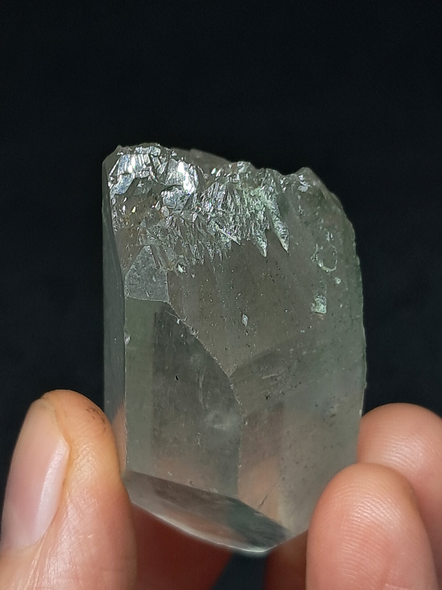 Chlorite Phantom *Self-Healed* Point (Kullu) Natural Crystal | Garden Chamanic Quartz #CQ77