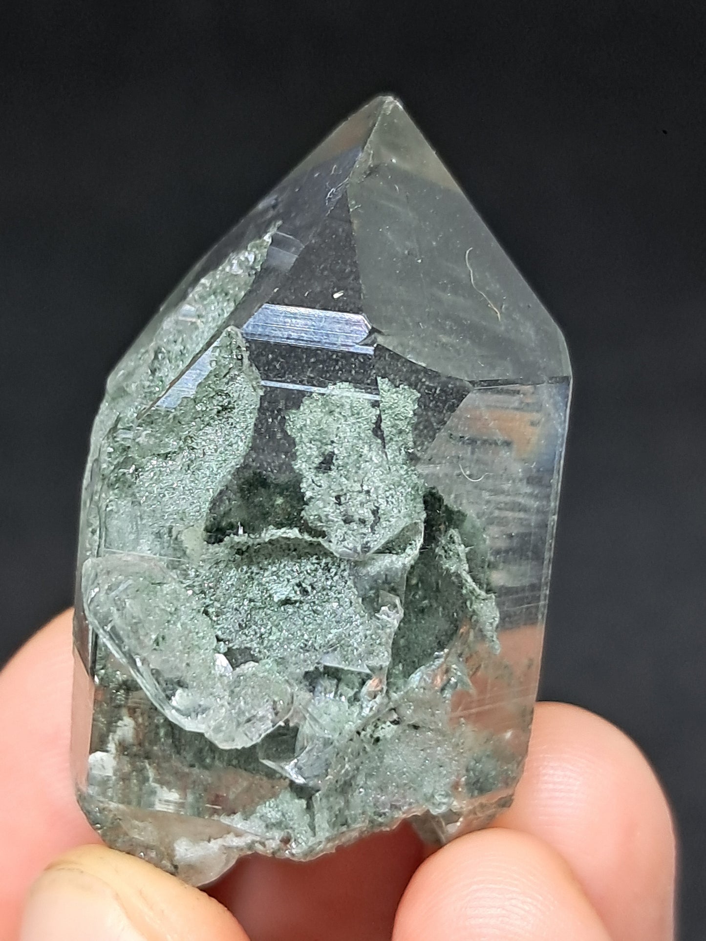 Chlorite Phantom Quartz (Kullu) Natural Crystal | Garden Chamanic #CQ82