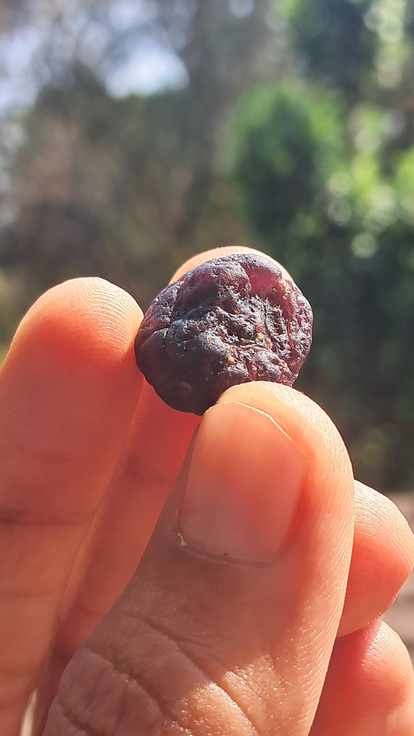 Granate rojo (Karur) | Pulido por río | Piedra natural #RG7