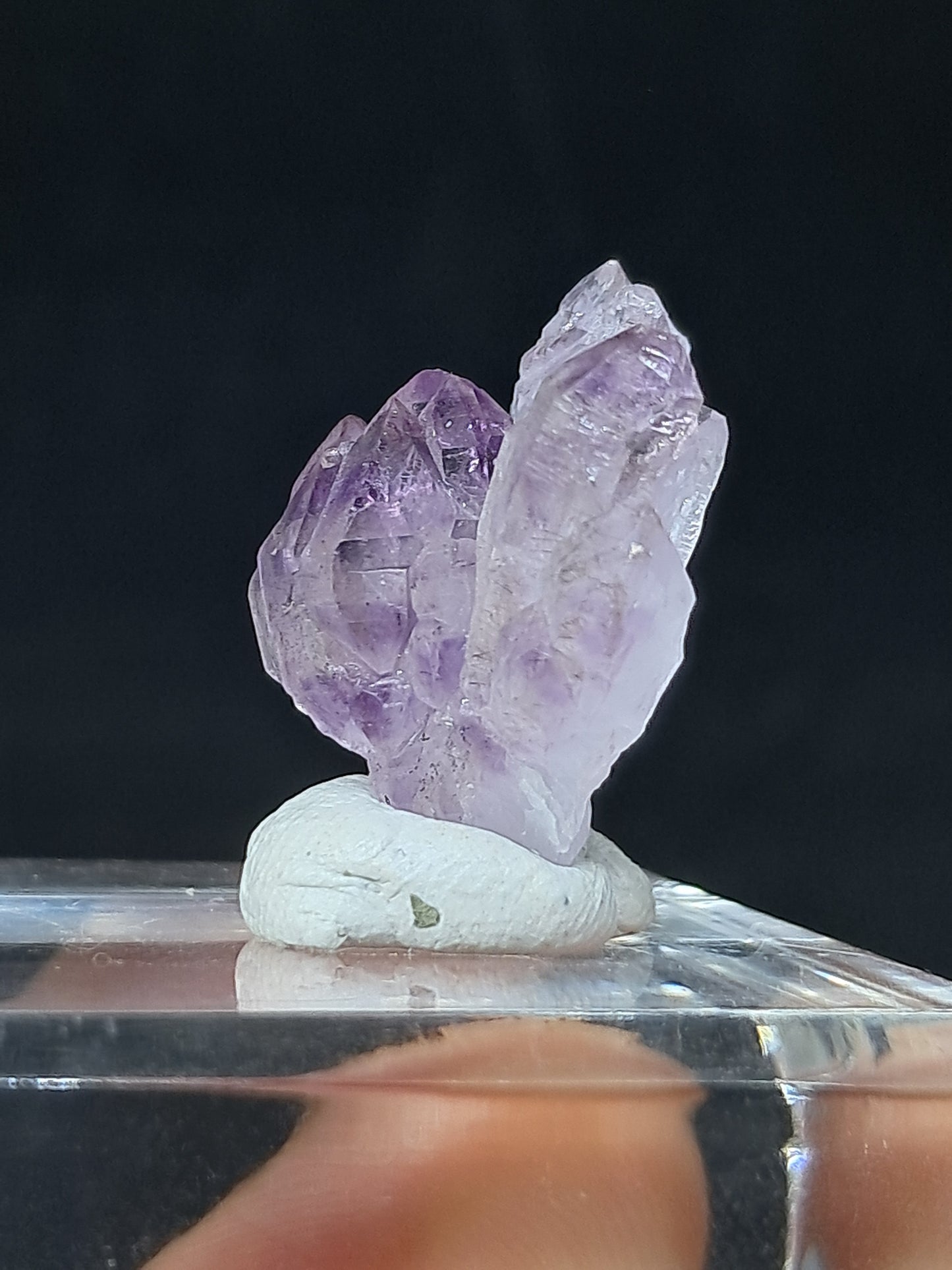 Amatista Elestial (Karur), piedra natural | Ejemplar mineral n.° KA100