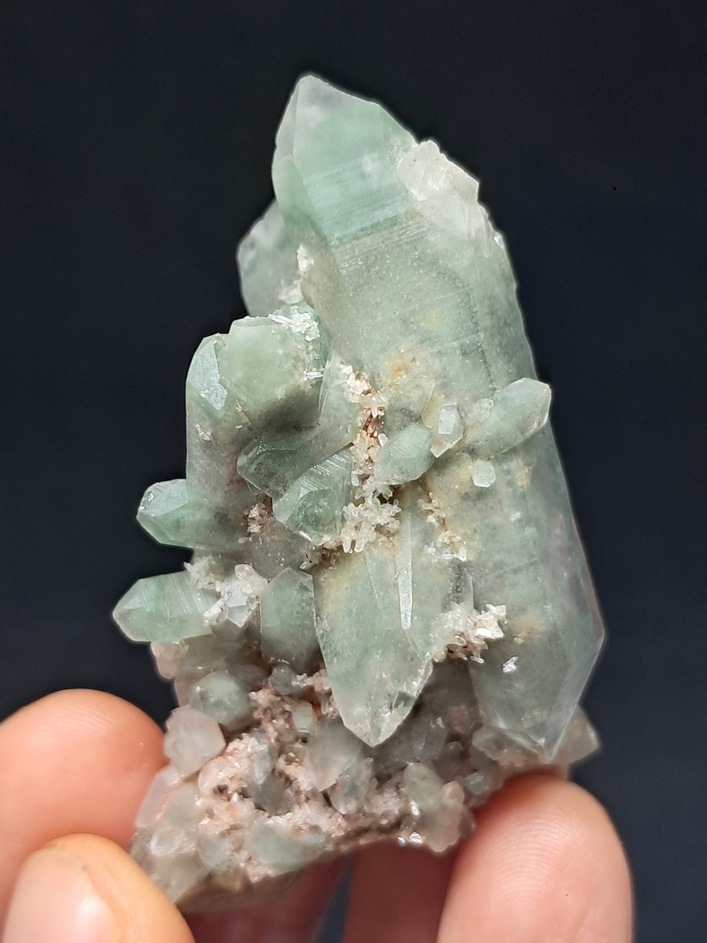 Chlorite Phantom Quartz (Kullu) Natural Point | Garden Chamanic Crystal #CQ75
