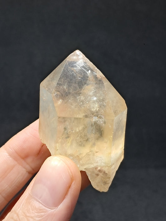 Natural Citrine "Kundalini" (Democratic Republic of Congo) Crystal Point | Mineral Specimen #CTN23