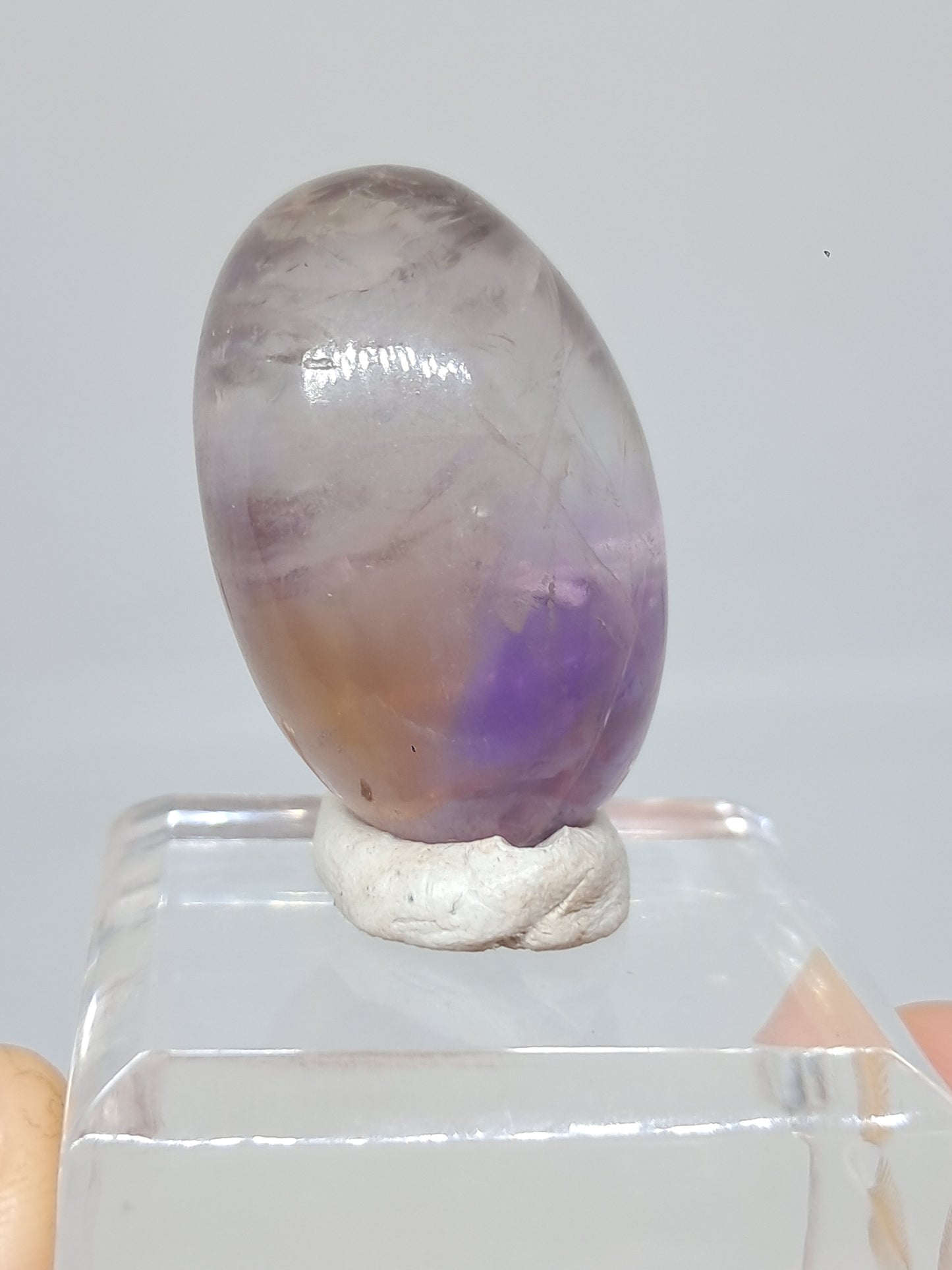Ametrine Shivalingam (Madagascar) Polished Natural Stone #AMT3