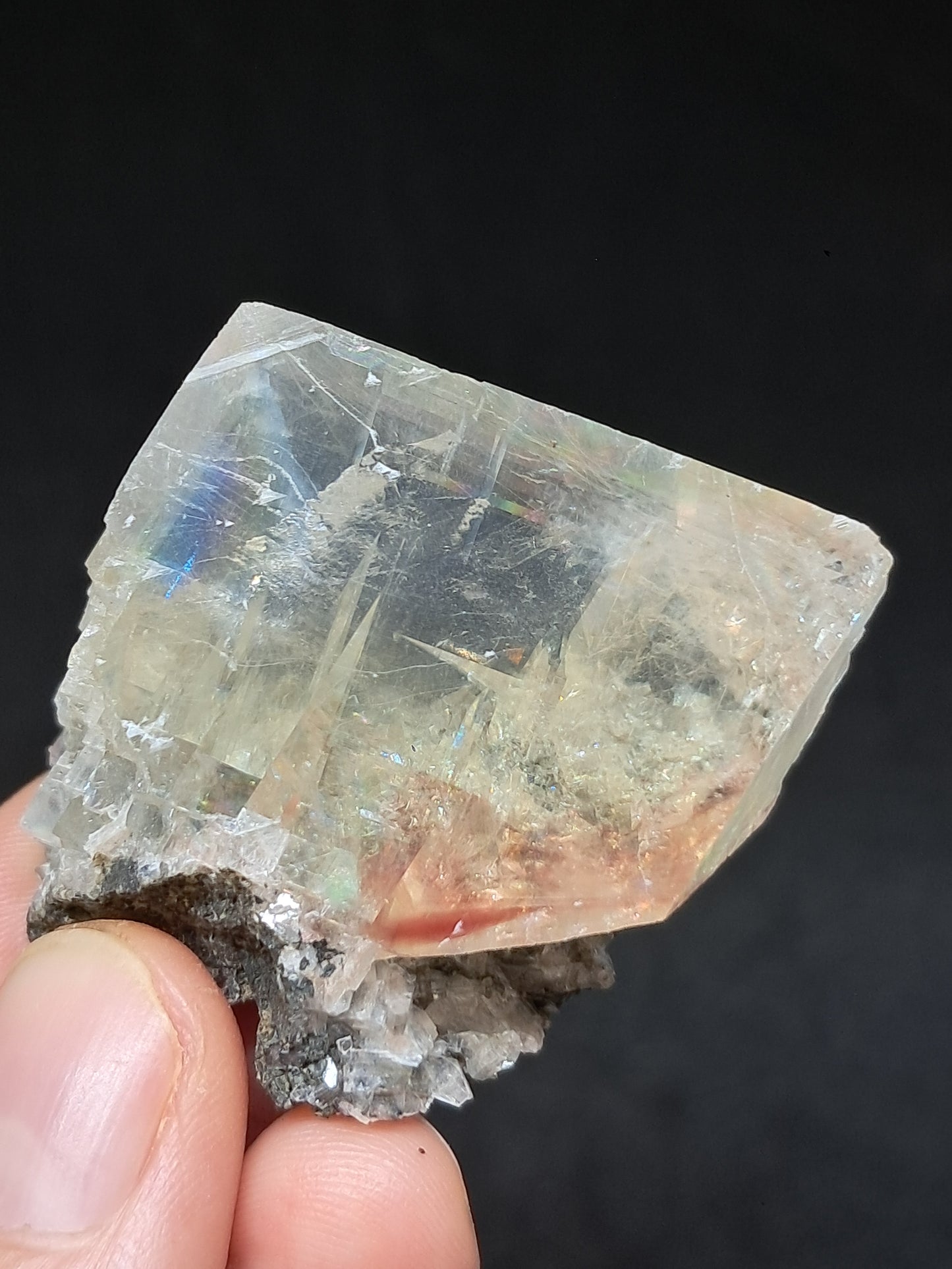 Calcita de frambuesa mohosa *Hallazgo raro* (Pithampur) Cristal natural | Piedra en bruto | Muestra mineral #CA33