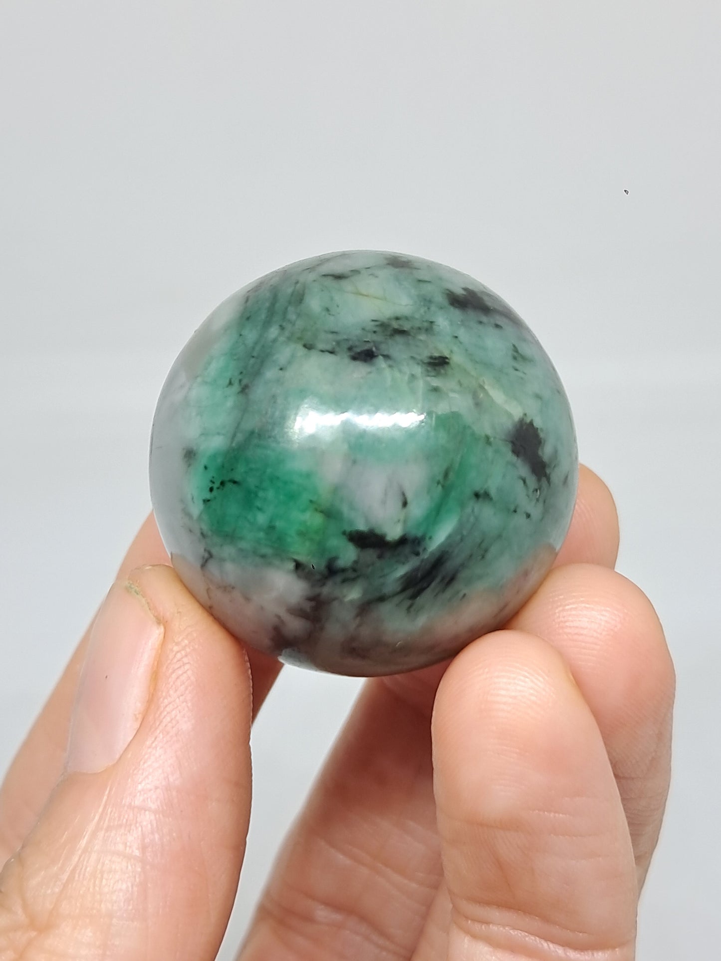 Esfera esmeralda | Piedra pulida | Cristal natural #EM7