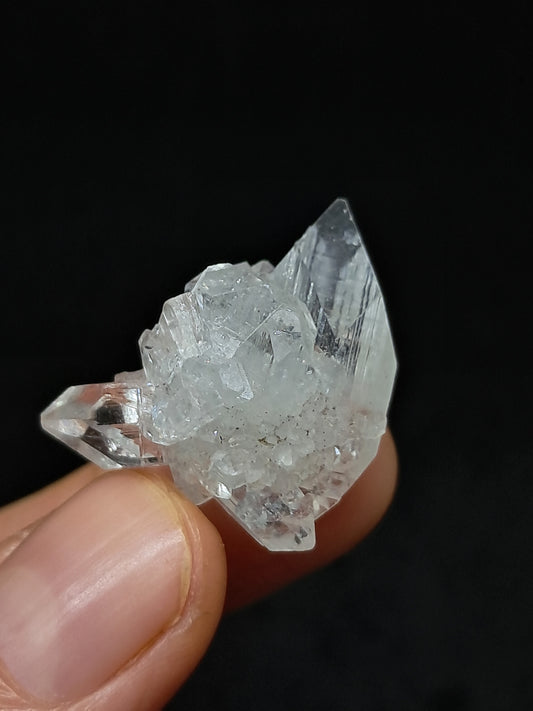 Clear Apophyllite Cluster (Ajanta) Natural Crystal | Mineral Specimen #AP59