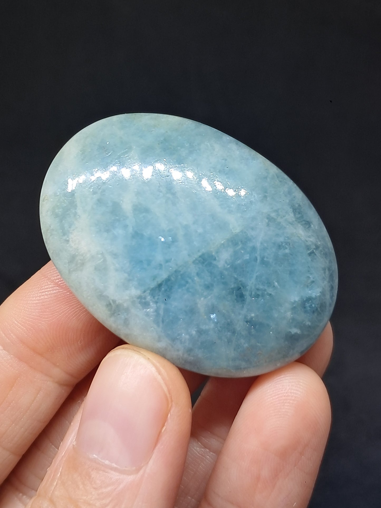 Aquamarine Palmstone | Polished Natural Crystal