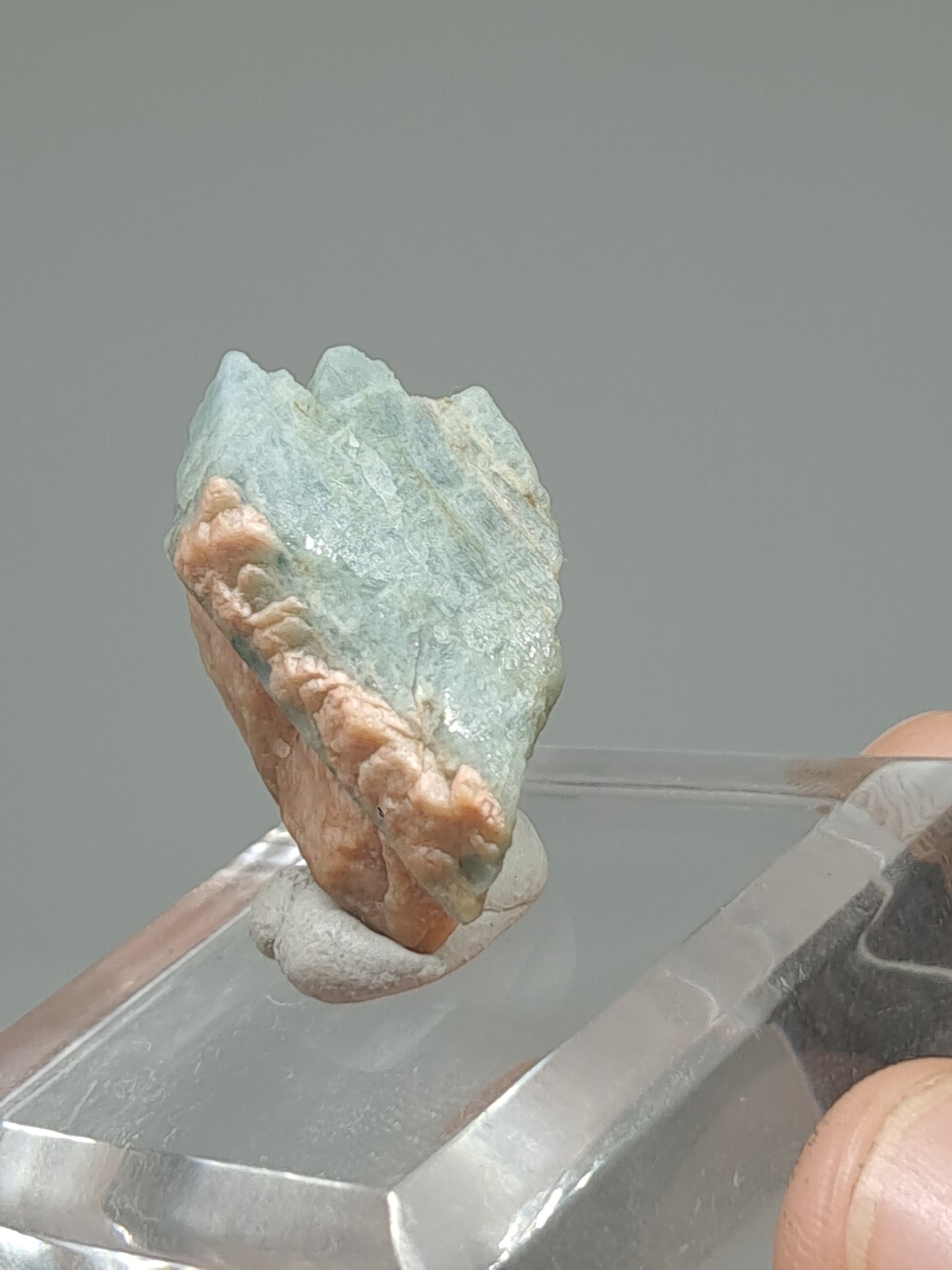 Aquamarine on Matrix (Karur) Rough Natural Crystal | Mineral Specimen #AQM43