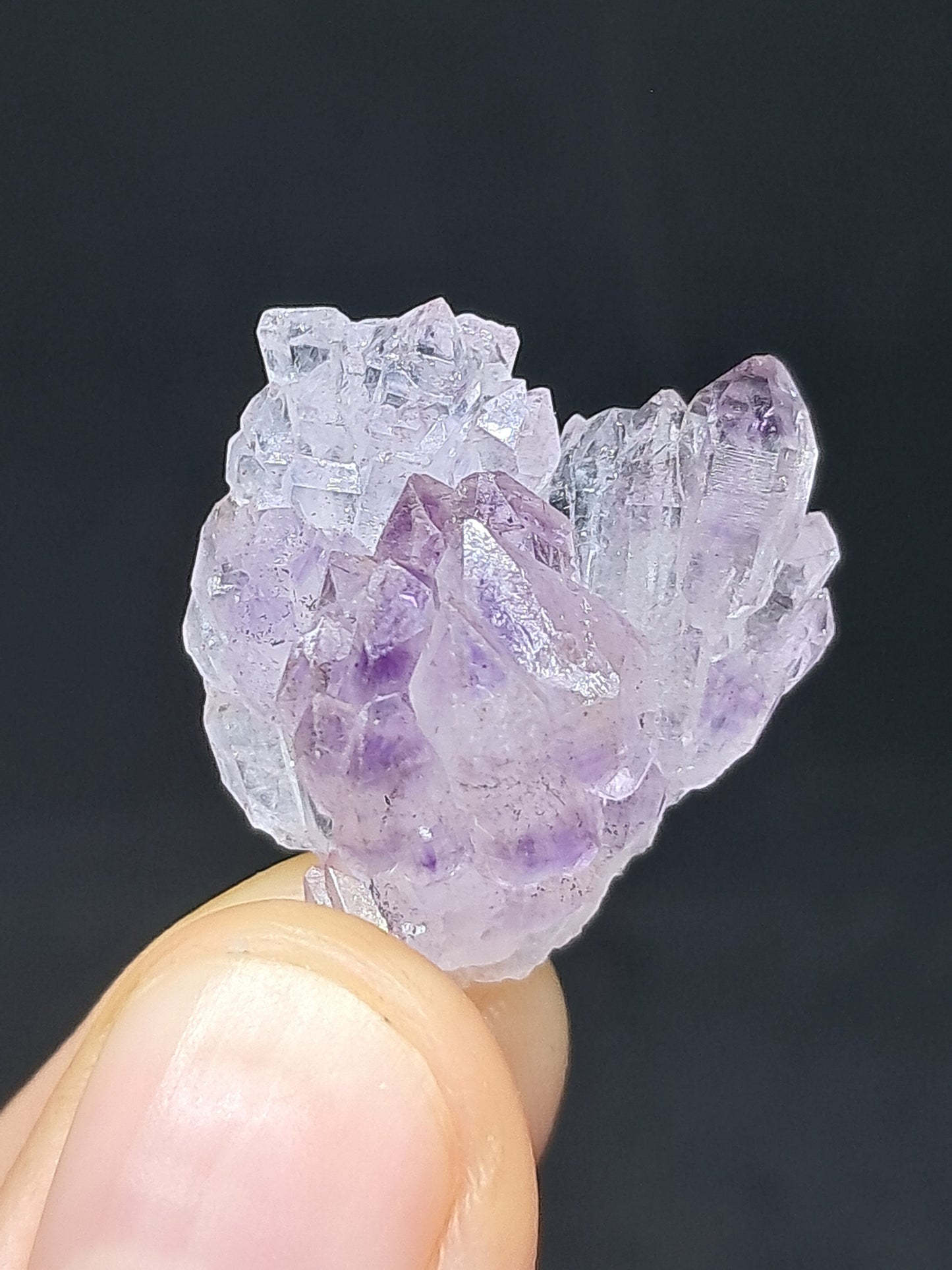 Amatista Elestial (Karur), piedra natural | Ejemplar mineral n.° KA100