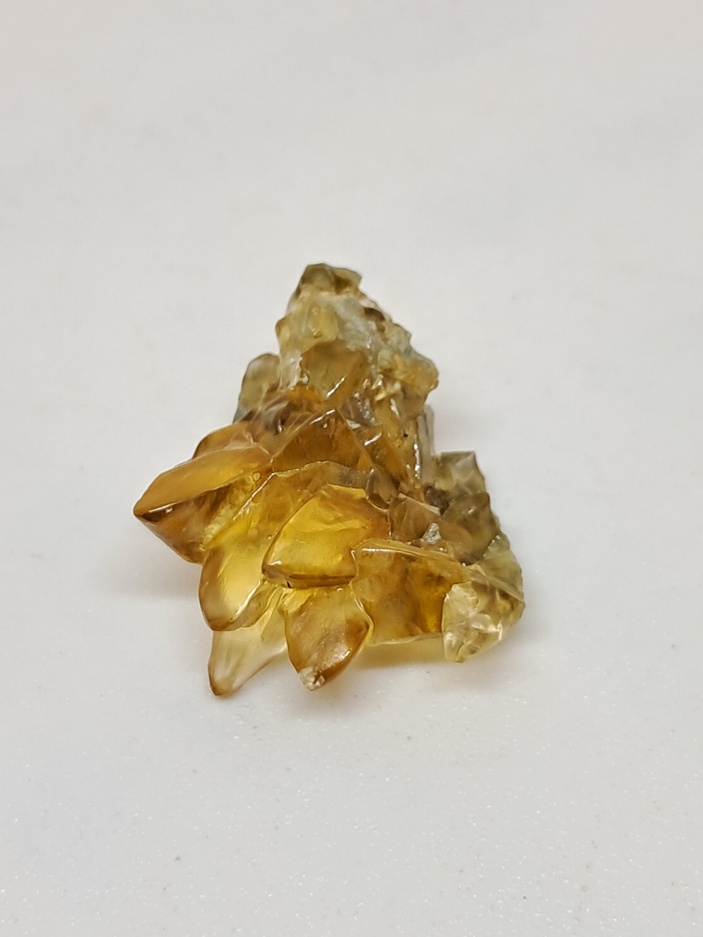 Calcita amarilla miel (Maharashtra) Formación de diente de perro | Cristal natural | Ejemplar mineral n.° CA23