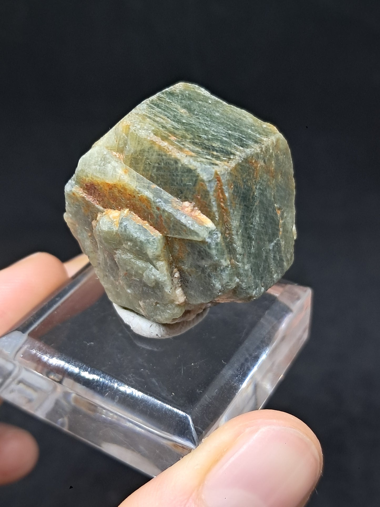 Natural Greenish-Blue *Teal* Sapphire Crystal (Karur) Rough Stone | Mineral Specimen #SP48