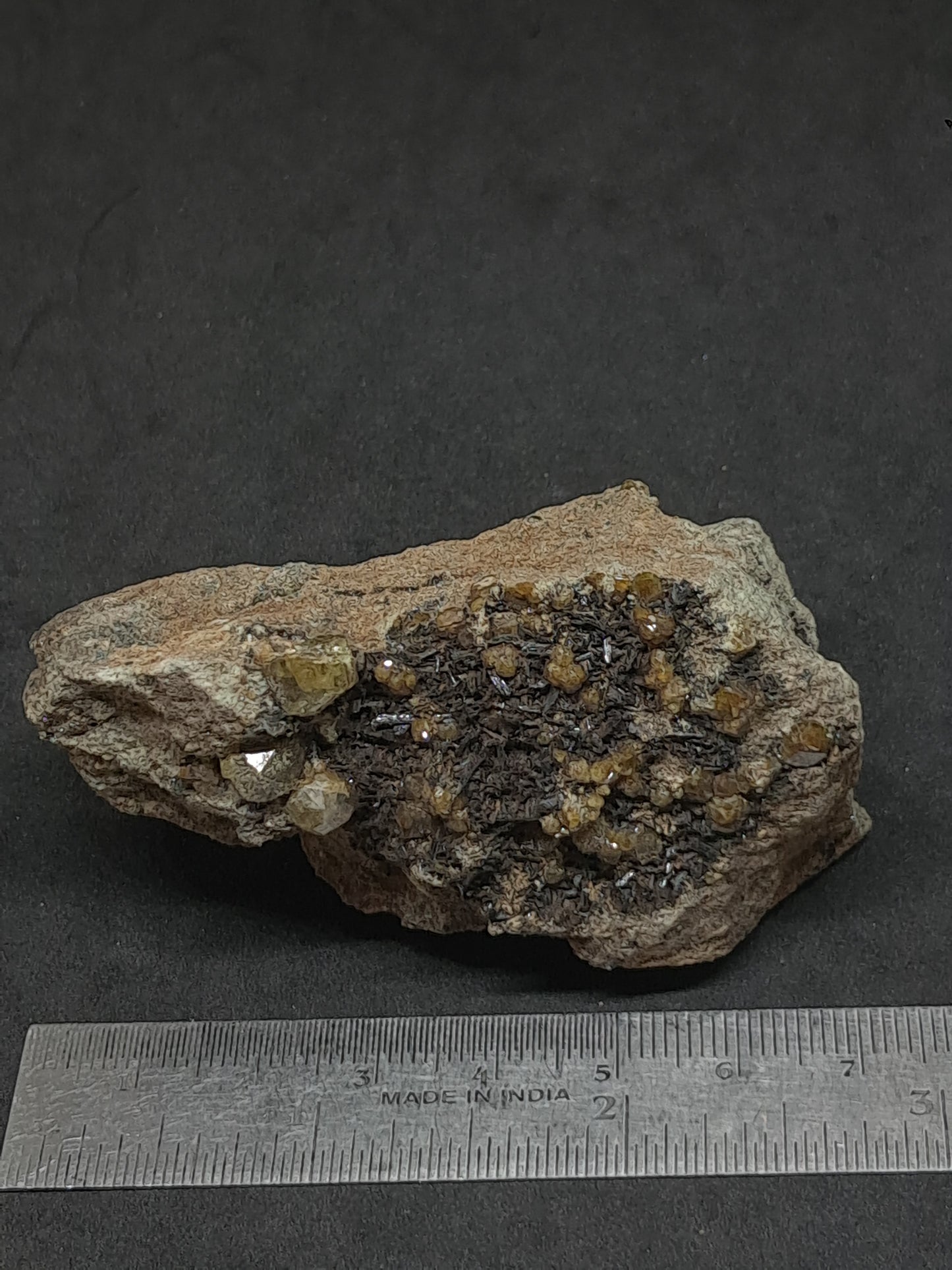 Green Garnet on Matrix (Mexico) Andradite Garnet Cluster |Rough Crystal Stone | Mineral Specimen #GR26