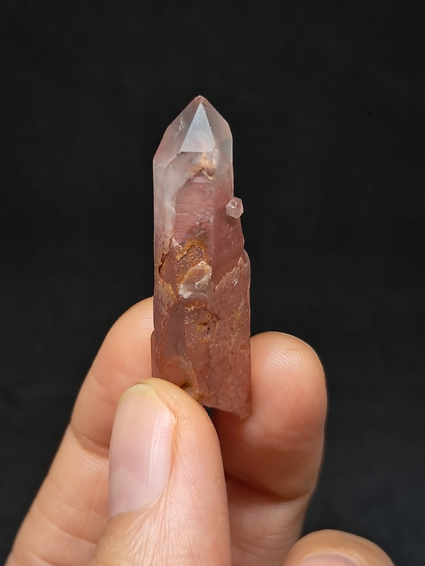 Hematite Phantom Quartz (Telangana) | Natural Crystal | Mineral Specimen #HPQ53