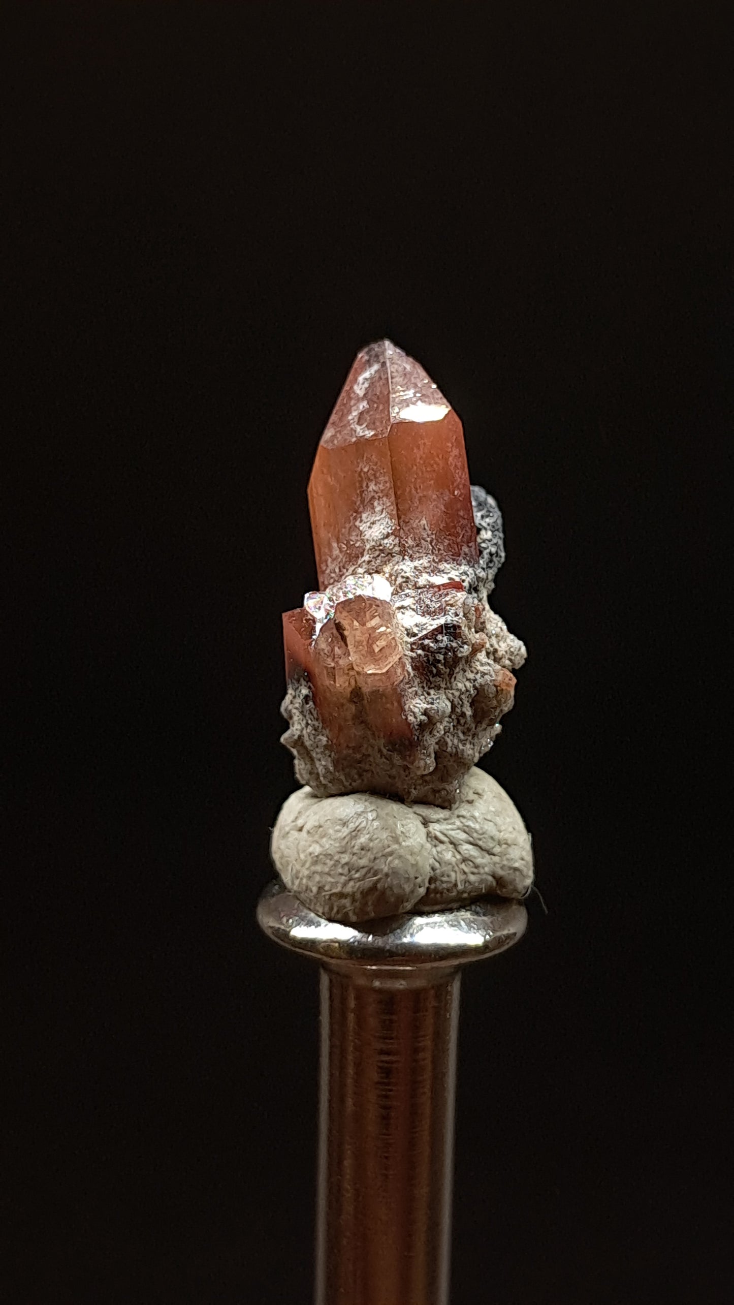 Natural Topaz Crystal (Mexico) Red-Orange Colour | Rare Gemstone | Mineral Specimen #TPZ33