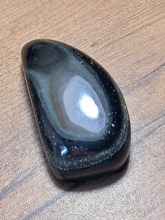 Rainbow Obsidian (Mexico) Natural Stone | Half Polished Half Rough #RO11