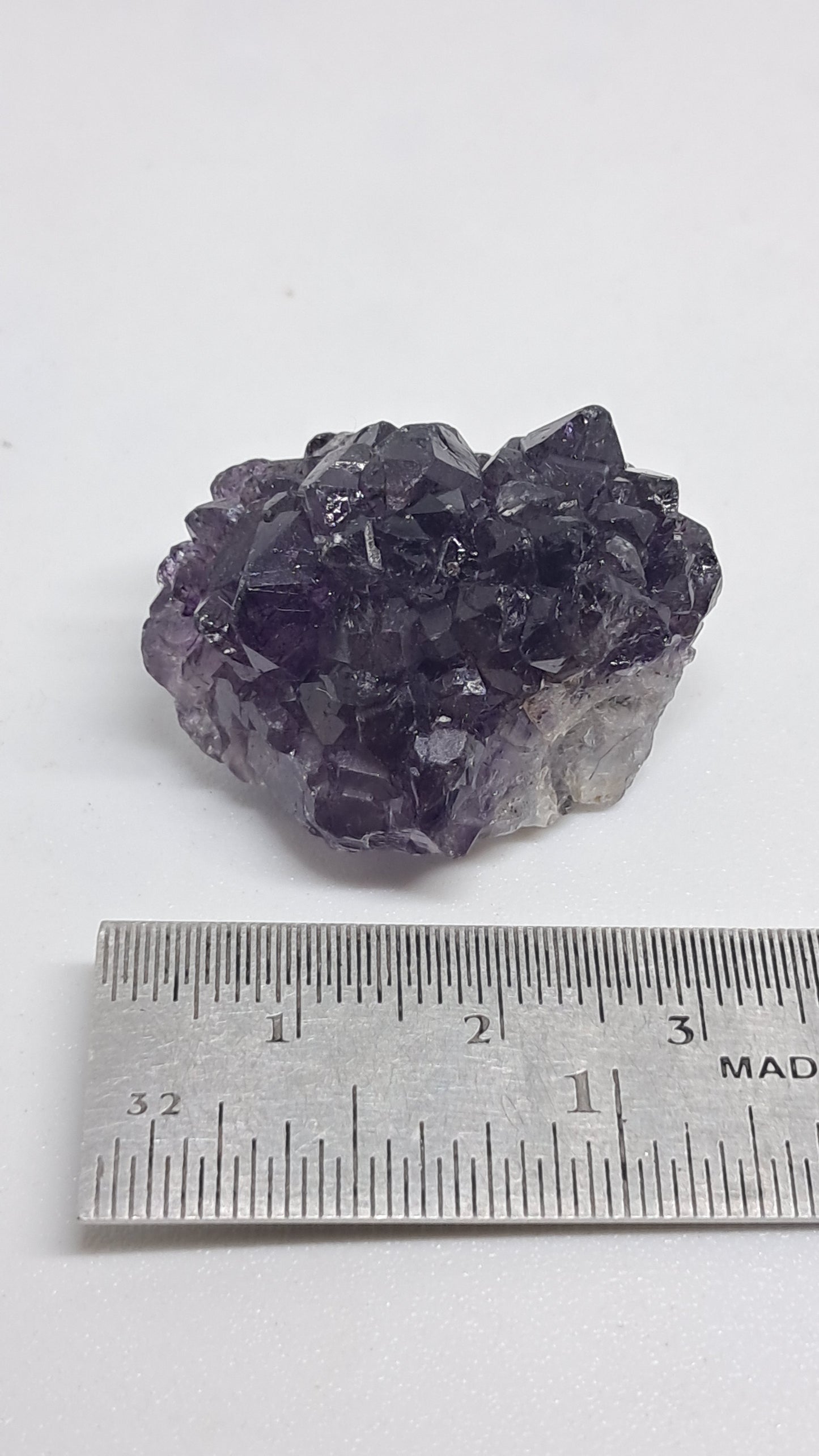 Amatista Elestial Morada Profunda | Inclusiones de Hematita Goethita Rutilo | Cristal Natural | Espécimen Mineral #KA200