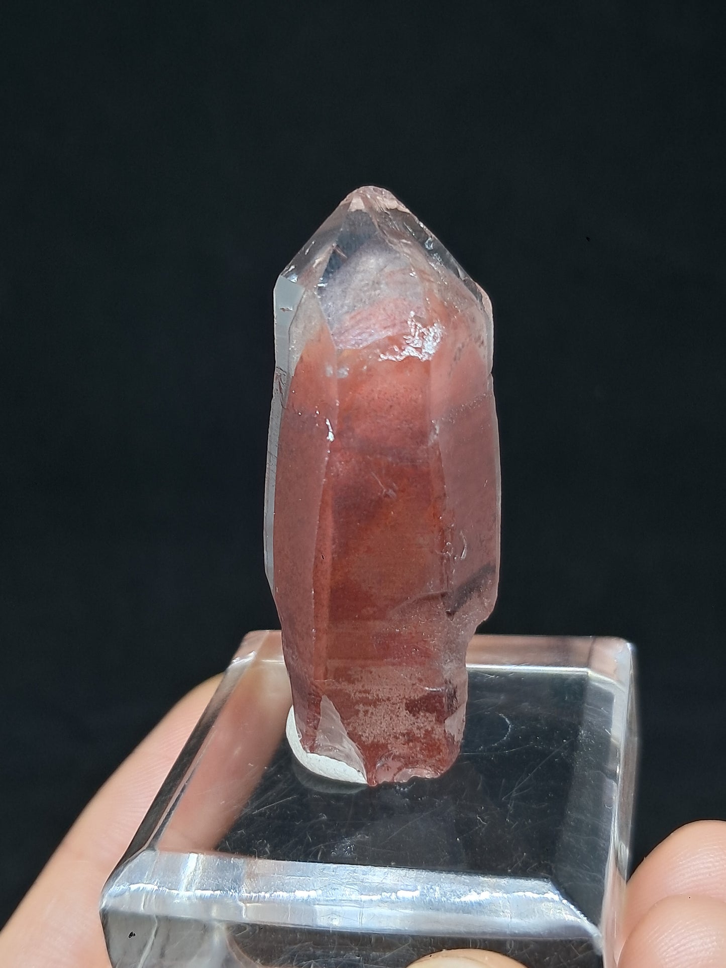 Hematite Phantom Quartz (Telangana) | Natural Crystal | Mineral Specimen #HPQ50
