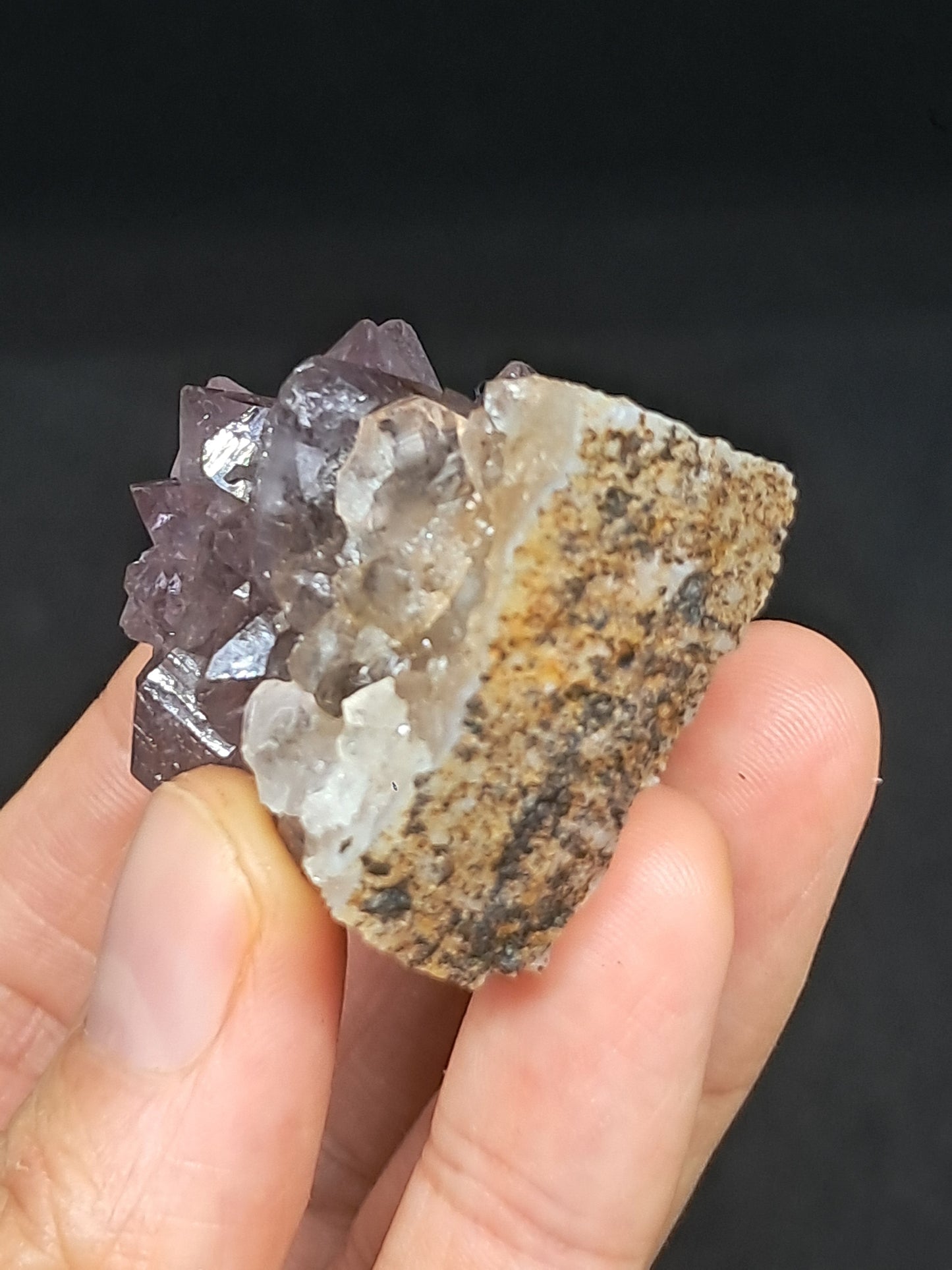 Smokey Amethyst Stalactite (Khadakwani) | Natural Crystal | Mineral Specimen #SA9