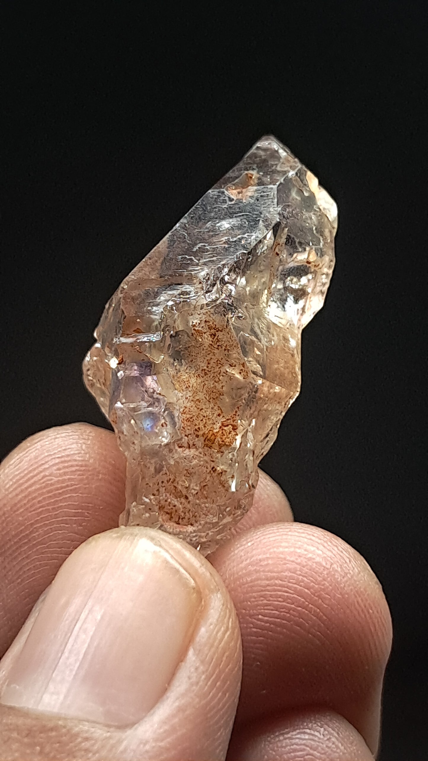 Smokey Amethyst Biterminated Scepter (Karur) Raw Natural Crystal | Mineral Specimen #EQ29