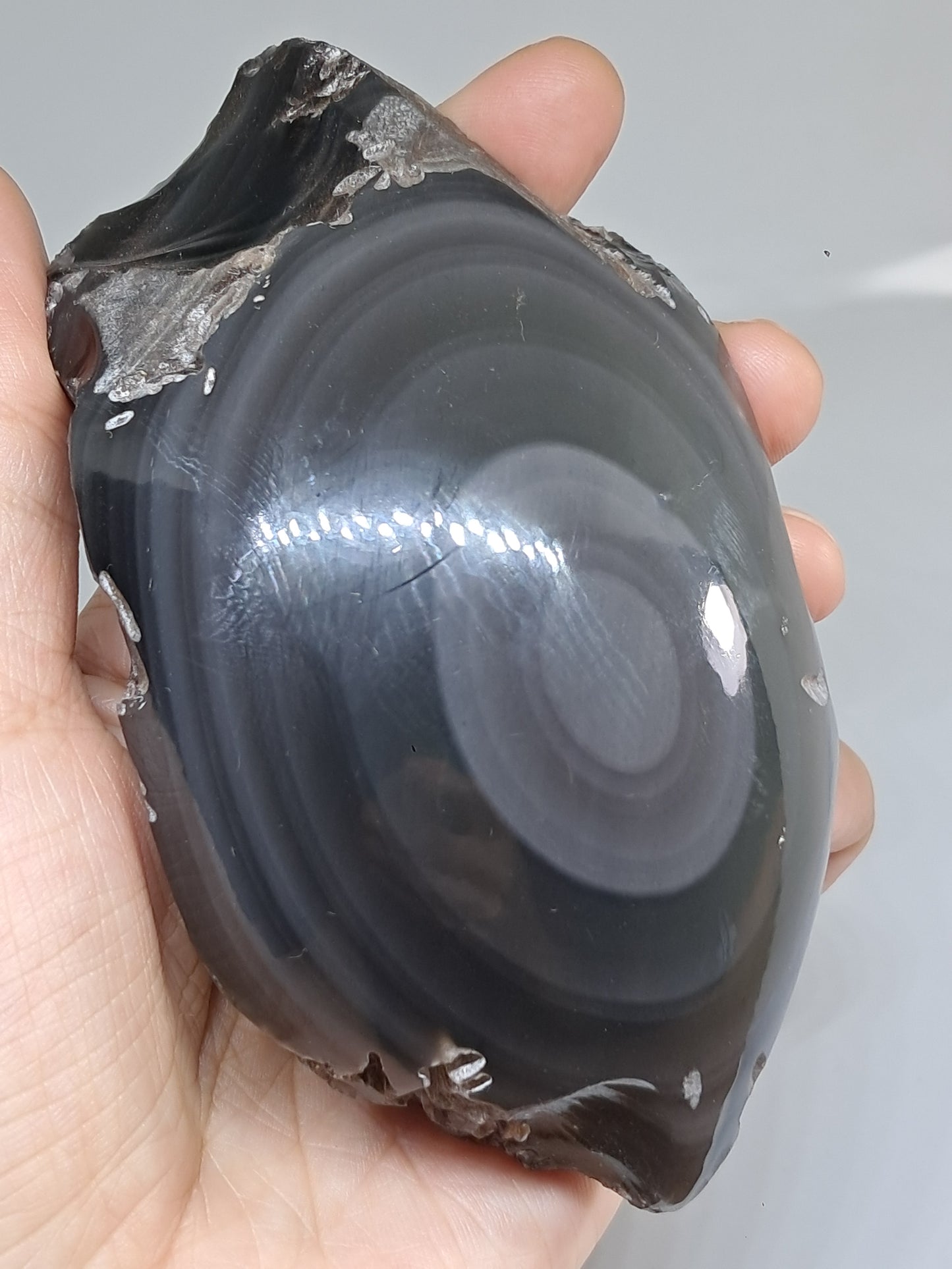 Rainbow Obsidian (Mexico) Natural Stone | Half Polished Half Rough #RO7