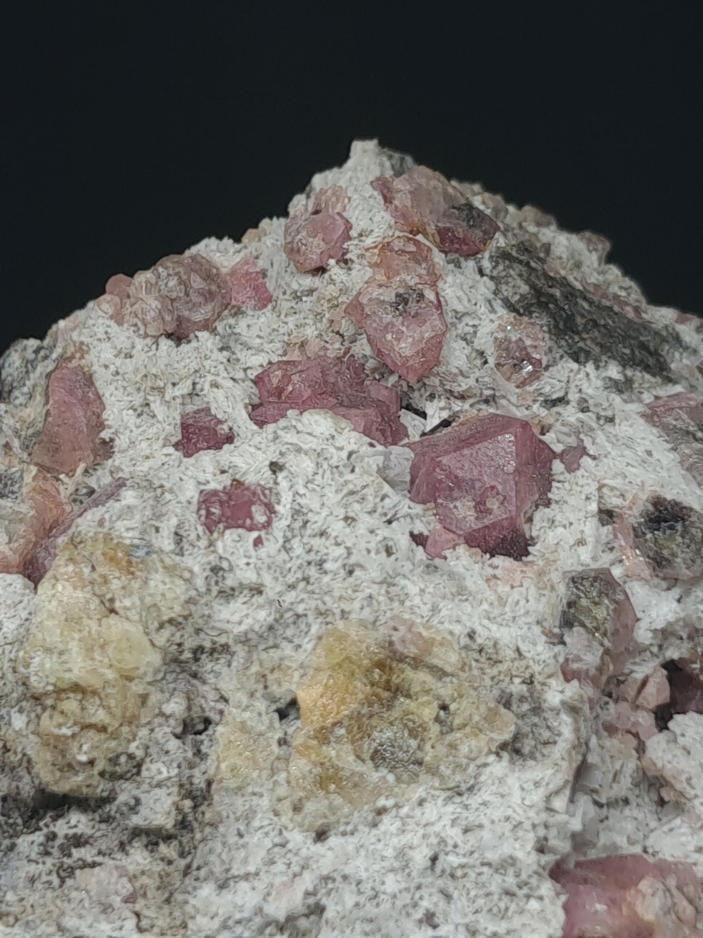 Grossular Garnet on Matrix (Mexico) Pink Garnet Cluster |Rough Crystal Stone | Mineral Specimen #GR22