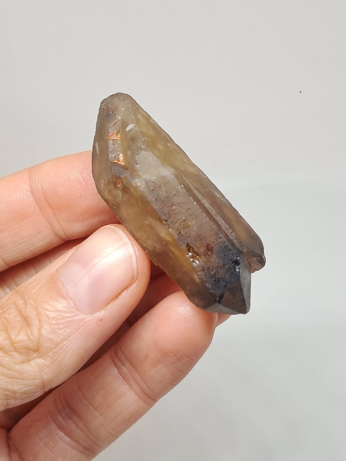 Natural Citrine (DRC) Double Terminated Crystal Point | Mineral Specimen #CTN25