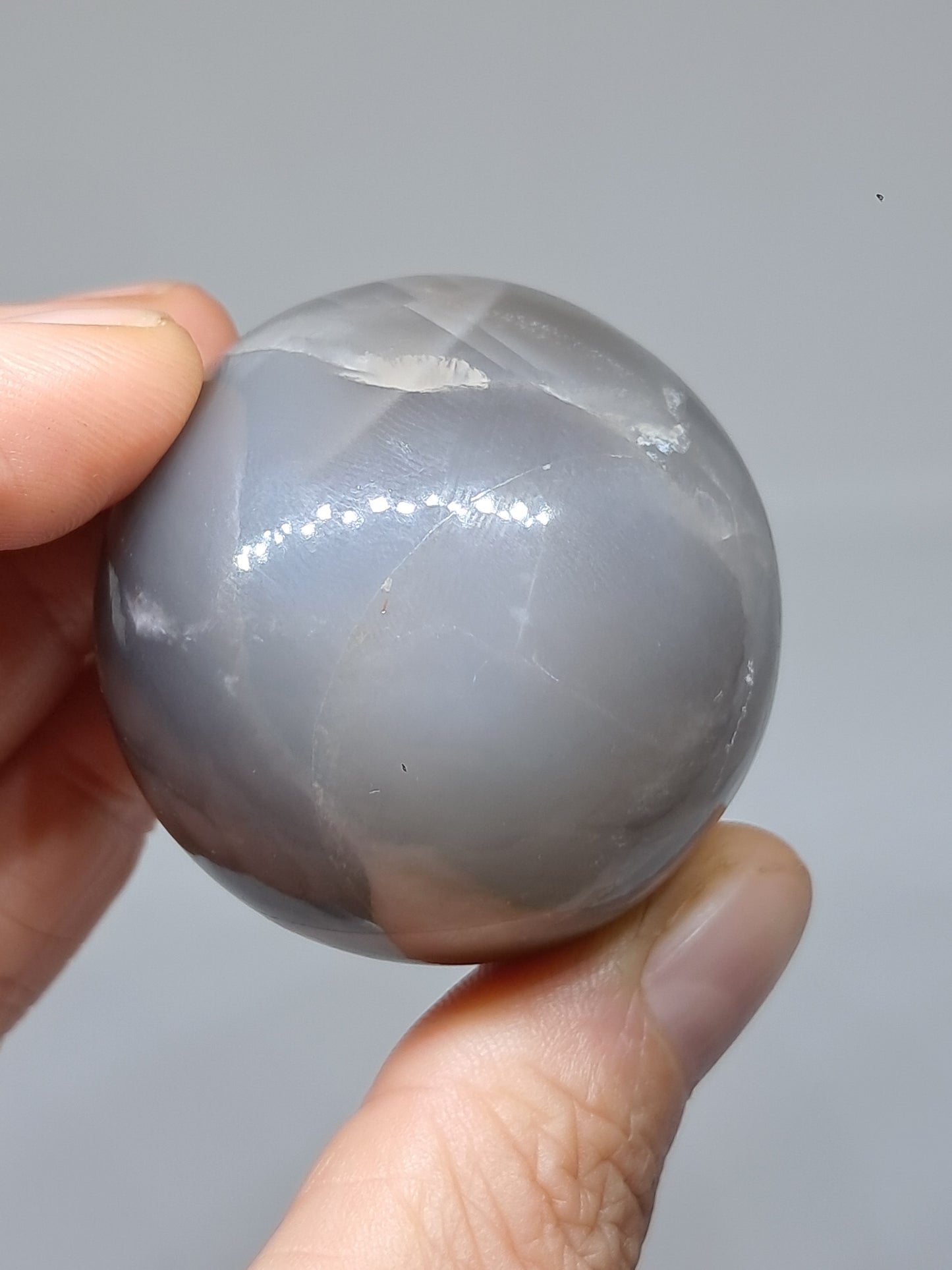 Grey Moonstone Sphere | Silver Sheen | Good Quality Natural Stone
