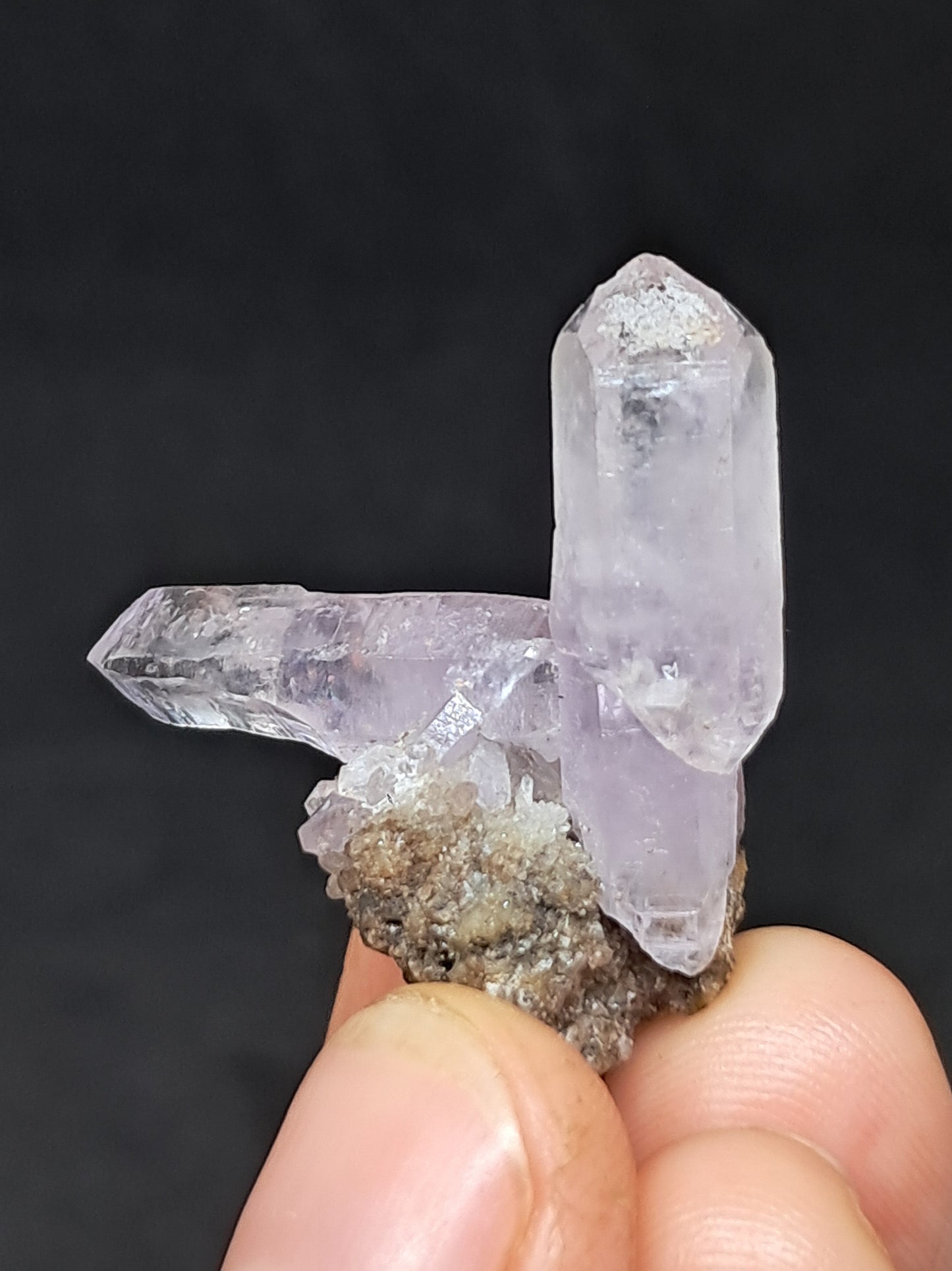 Veracruz Amethyst Scepter Crystals on Matrix (Mexico) | Natural Cluster | Mineral Specimen #VA27
