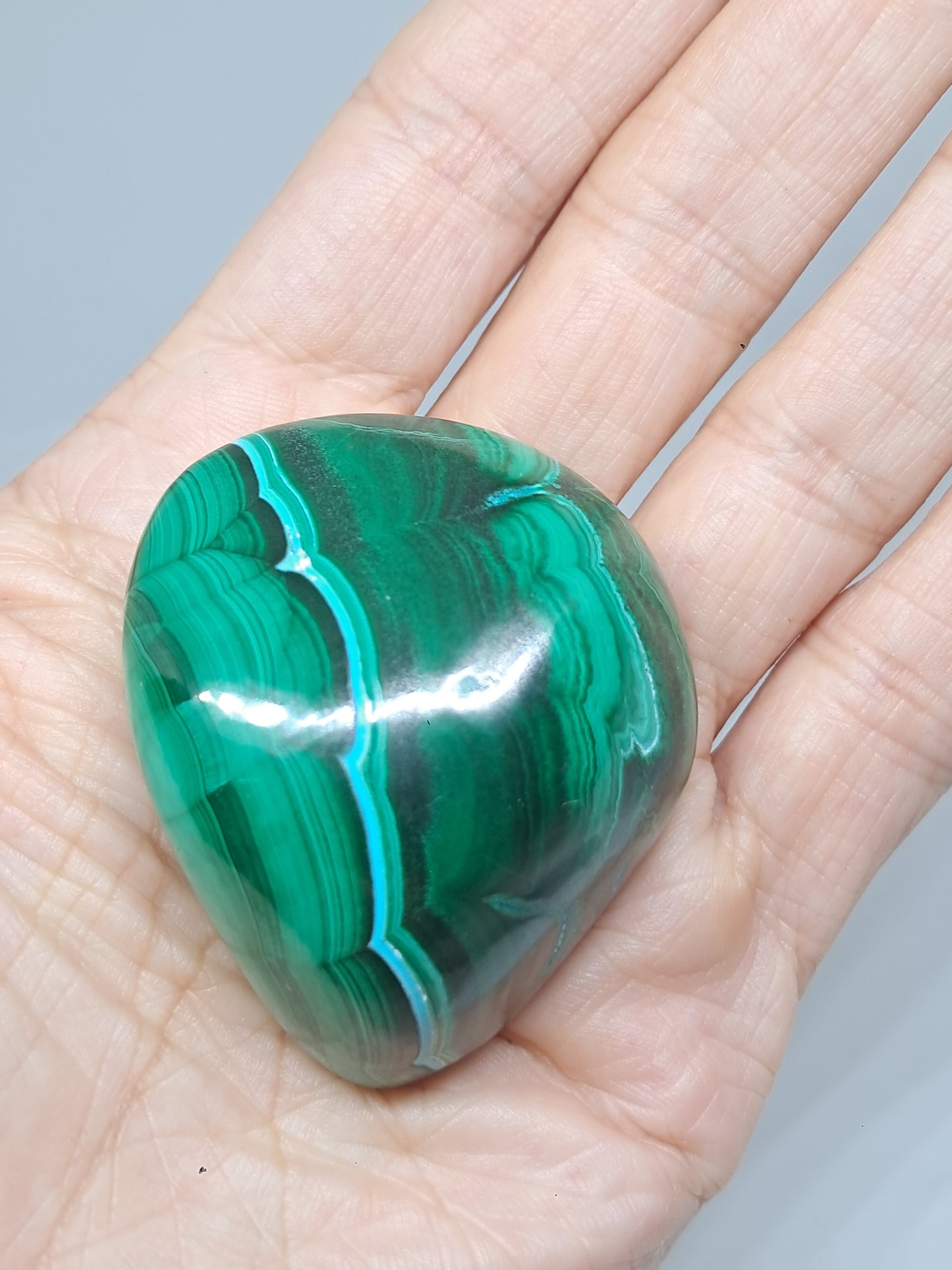 Malaquita crisocola en forma libre | Piedra natural pulida | Buena calidad #CM19