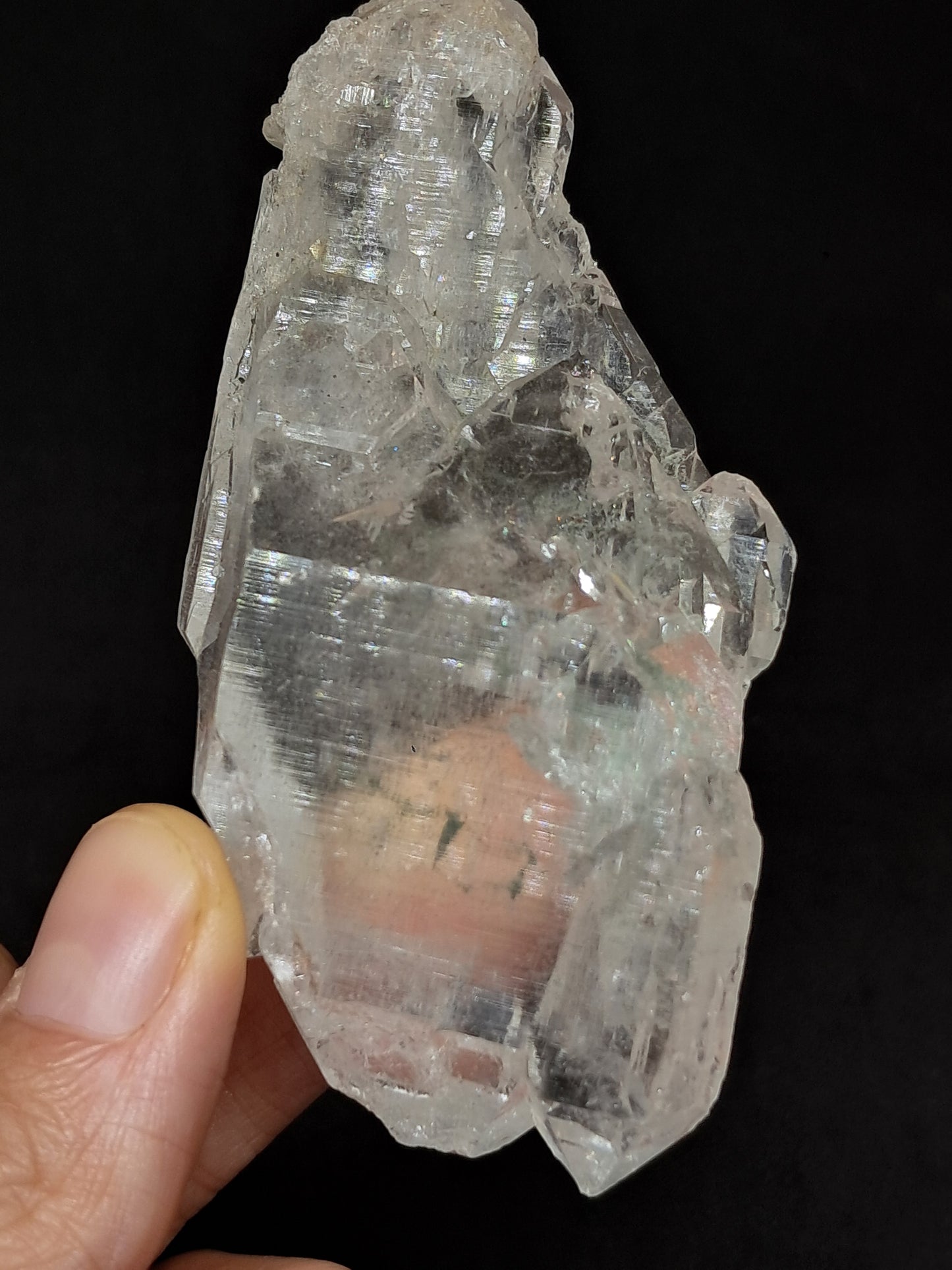 Himalayan Quartz *Elestial Formation* w/ Chlorite Inclusions | Natural Crystal | Mineral Specimen #CH81