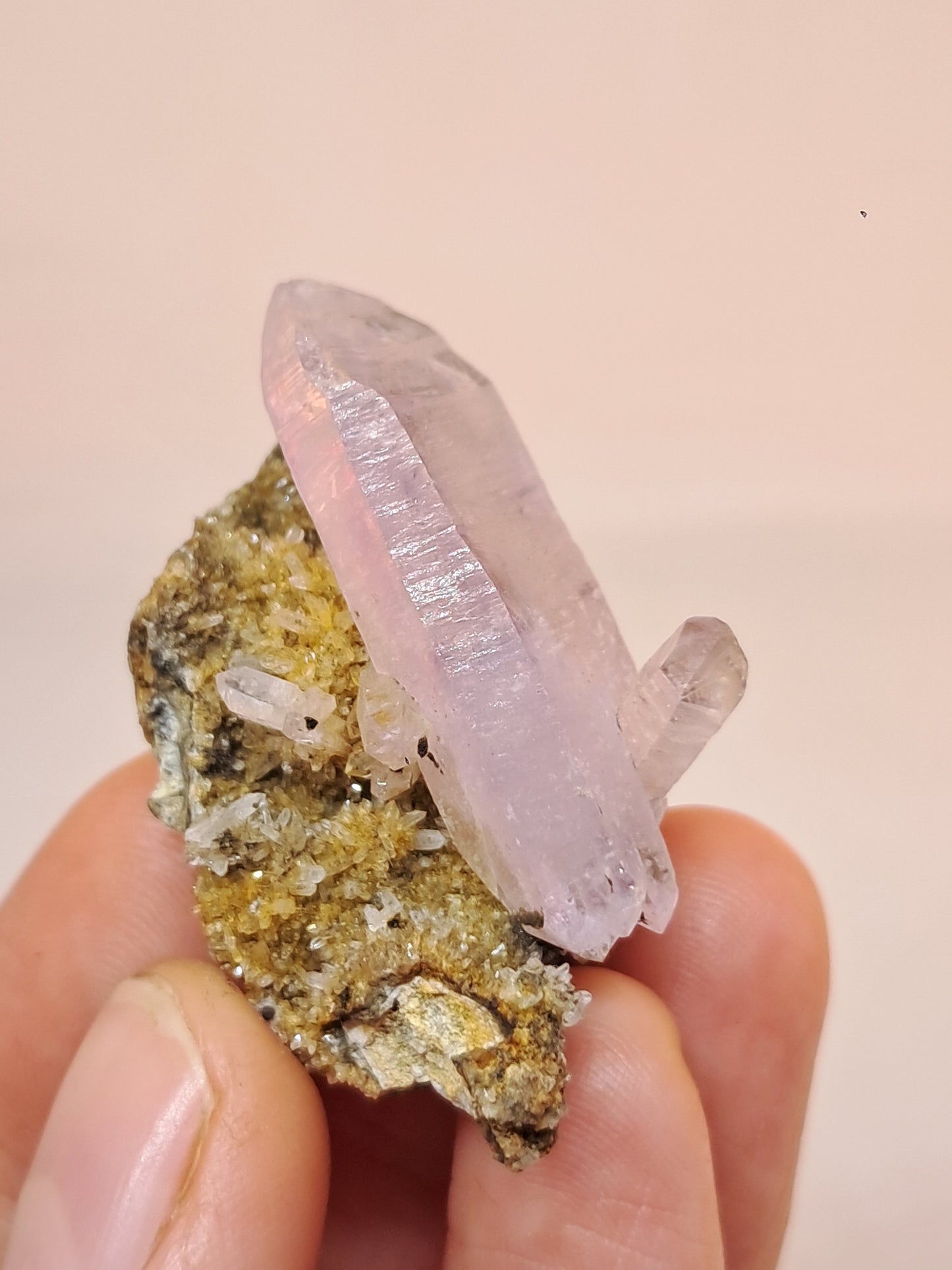Veracruz Amethyst Crystal Point on Matrix (Mexico) | Natural Cluster | Mineral Specimen #VA23