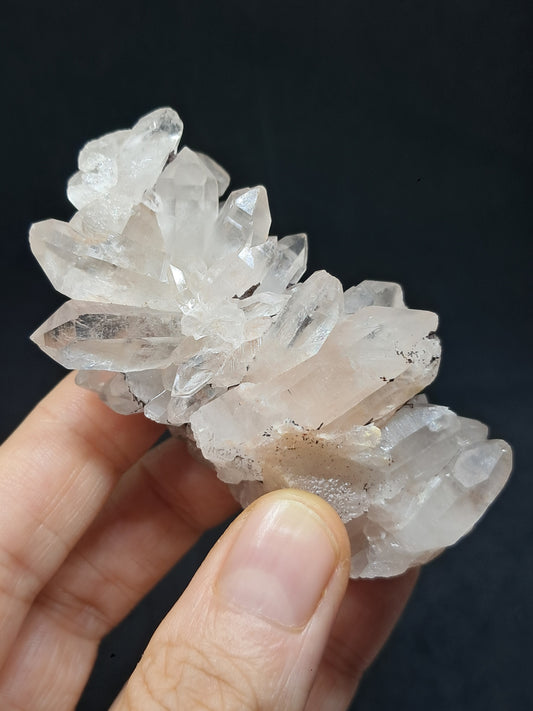 Himalayan Quartz Cluster w/ Hematite and Iron | Natural Crystal | Rough Stone | Mineral Specimen #CH48