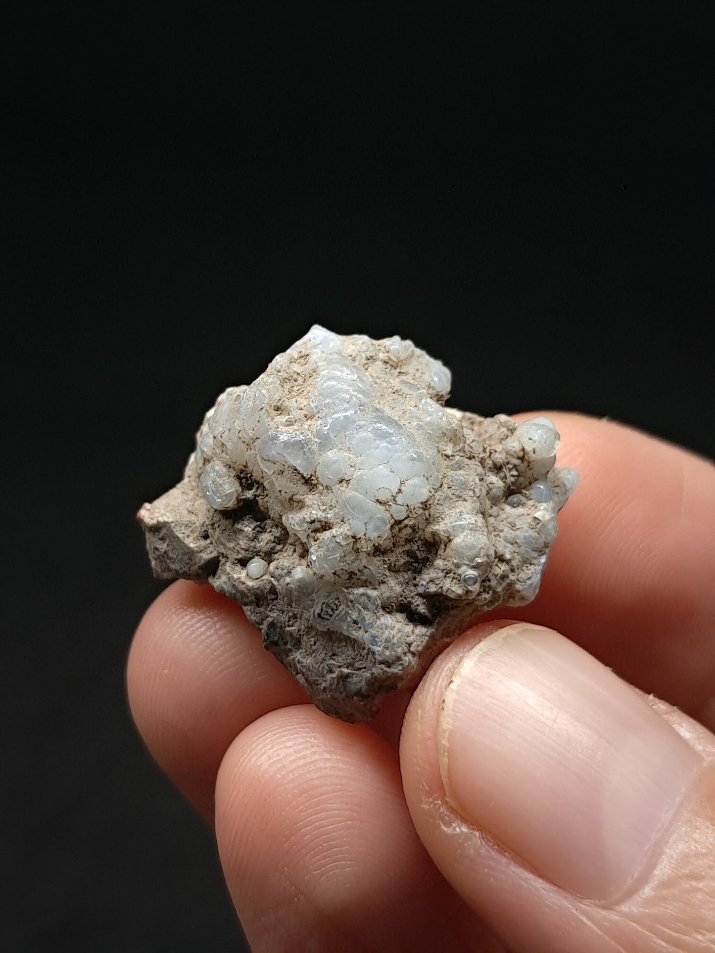 Hyalite Opal on Matrix (Mexico) Rough Crystal Stone | UV-Reactive Mineral Specimen #OH17