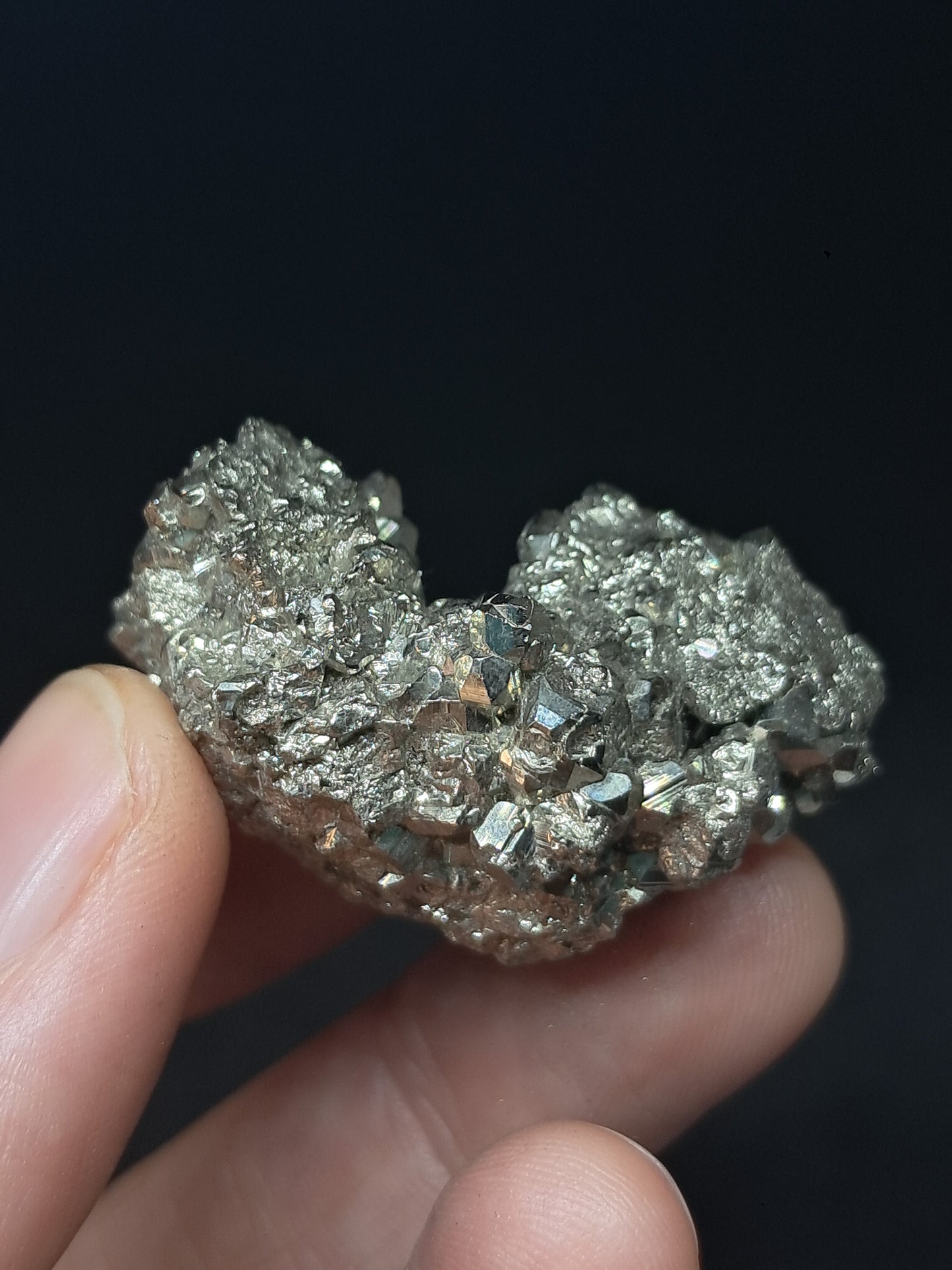 Pirita en bruto (Perú) Drusa natural | Muestra mineral | Rocas y Cristales #PR32
