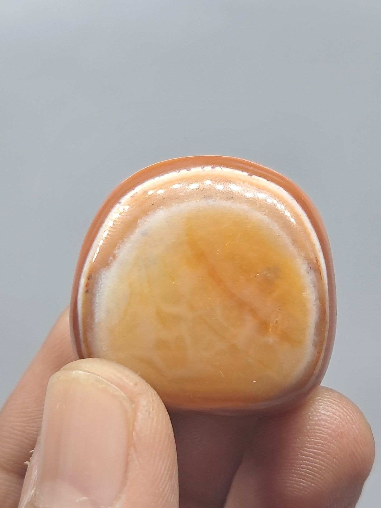 Cornalina pulida (India) Piedra natural n.° CRN5