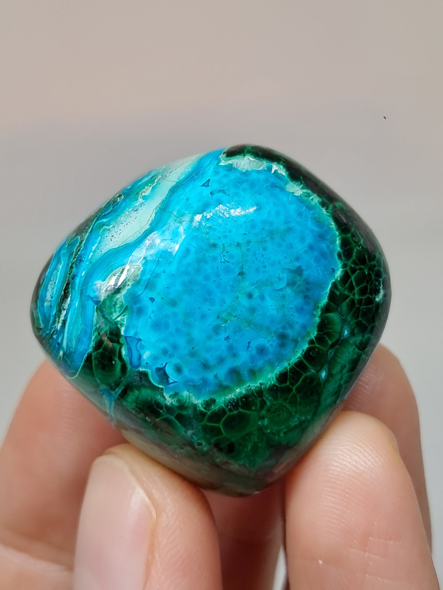 Chrysocolla w/ Malachite Tumble | Polished Free Form | Good Quality | Natural Stone