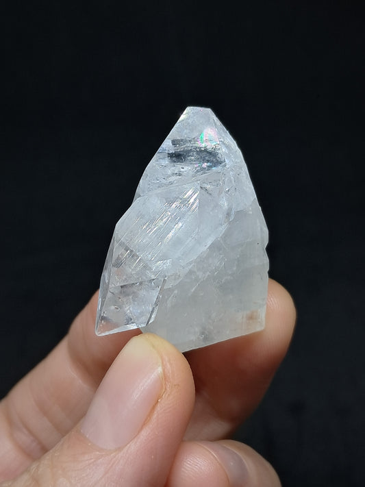 Clear Apophyllite Twinned Crystal (Ajanta) Natural Point | Mineral Specimen #AP58