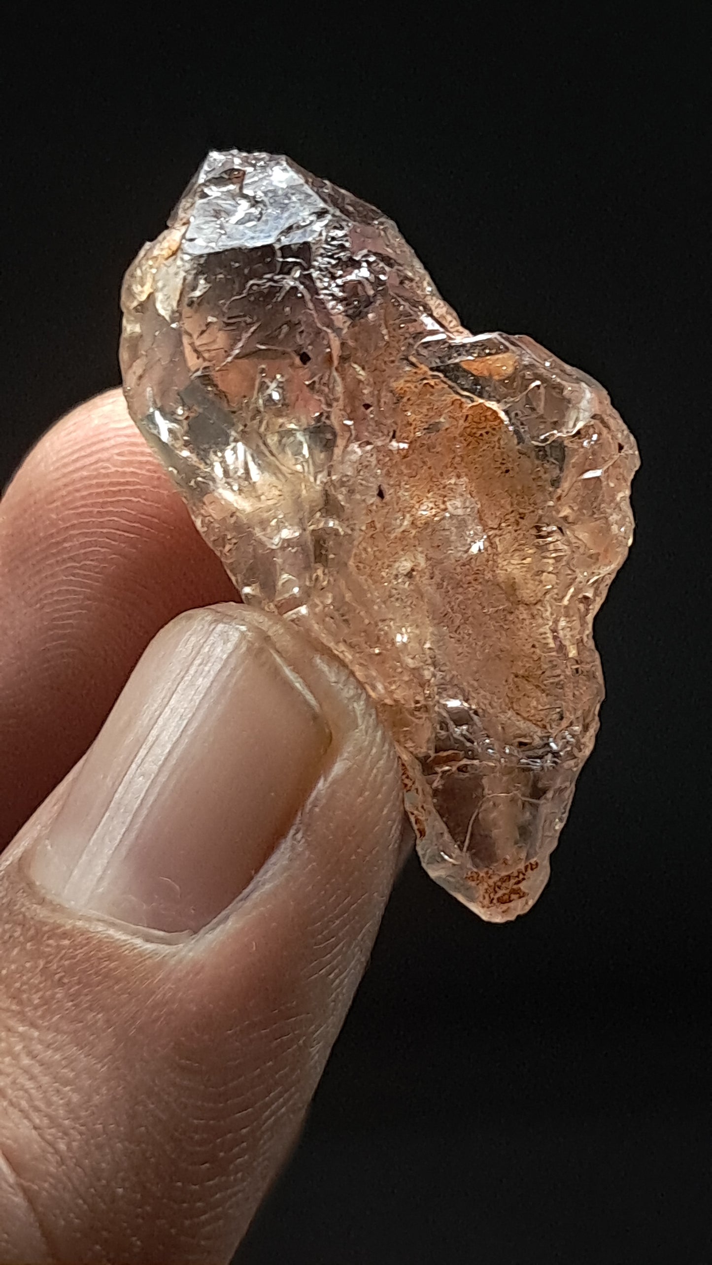 Smokey Amethyst Biterminated Scepter (Karur) Raw Natural Crystal | Mineral Specimen #EQ29