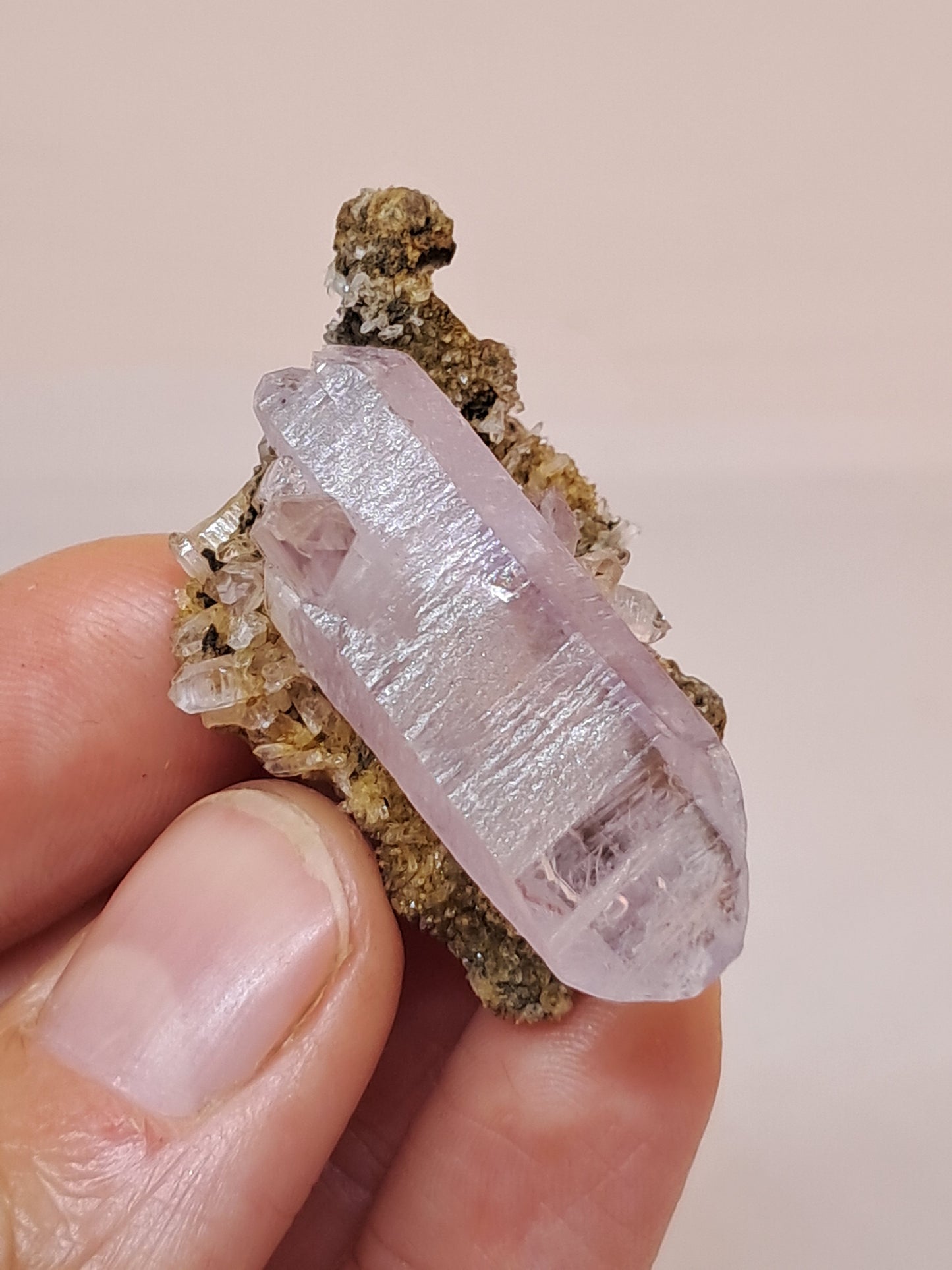 Veracruz Amethyst Crystal Point on Matrix (Mexico) | Natural Cluster | Mineral Specimen #VA23