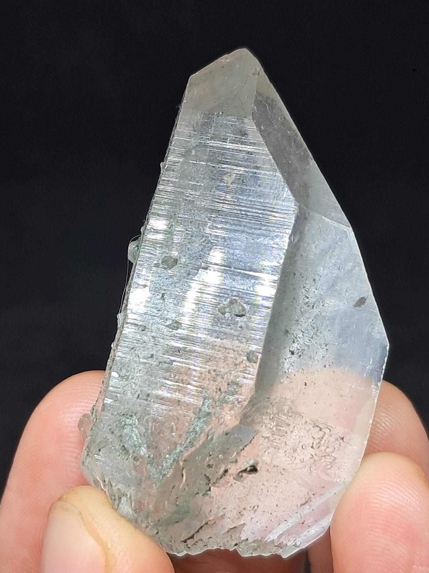 Chlorite Phantom *Self-Healed* Point (Kullu) Natural Crystal | Garden Chamanic Quartz #CQ77