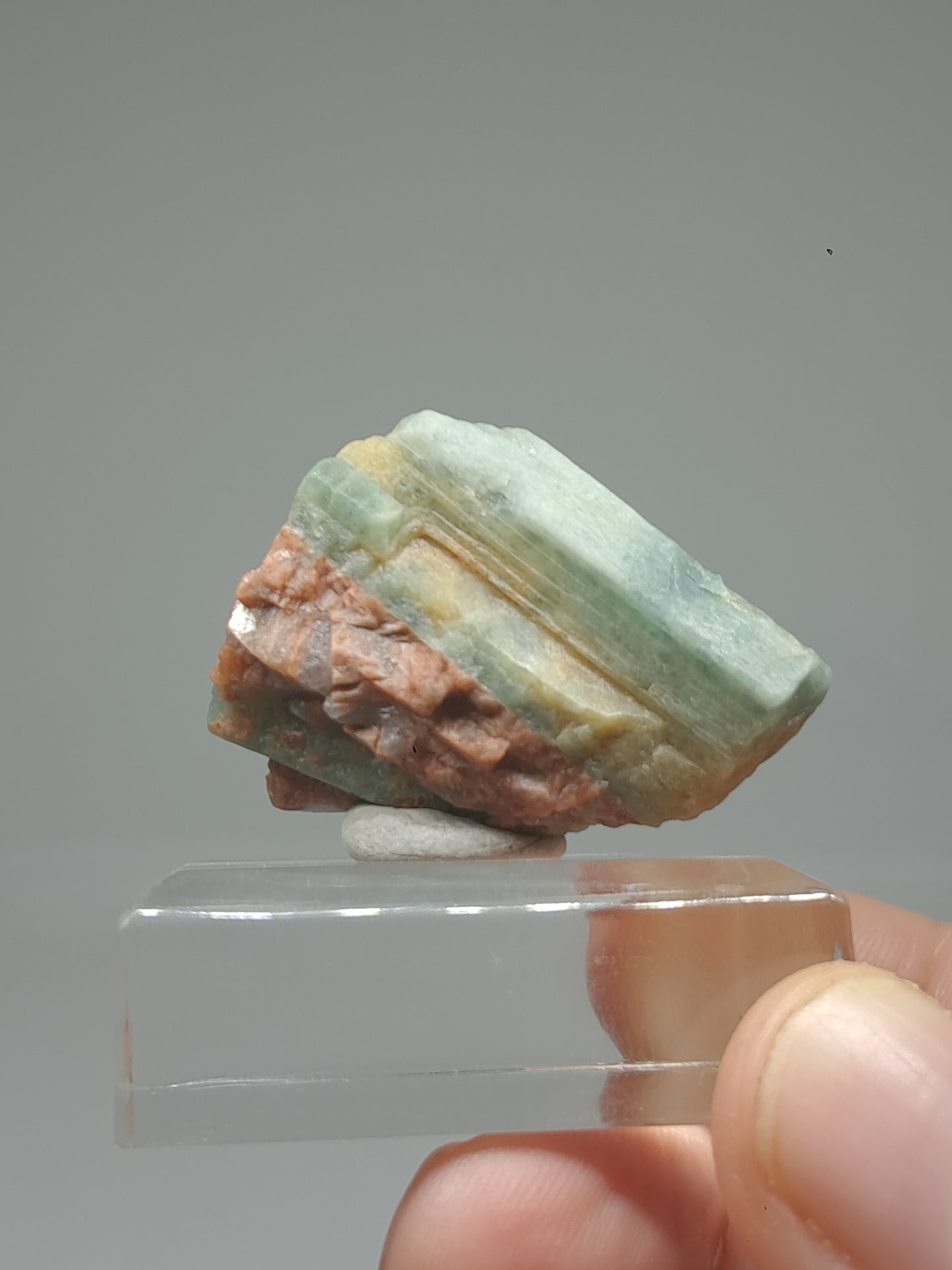 Aquamarine on Matrix (Karur) Rough Natural Crystal | Mineral Specimen #AQM42